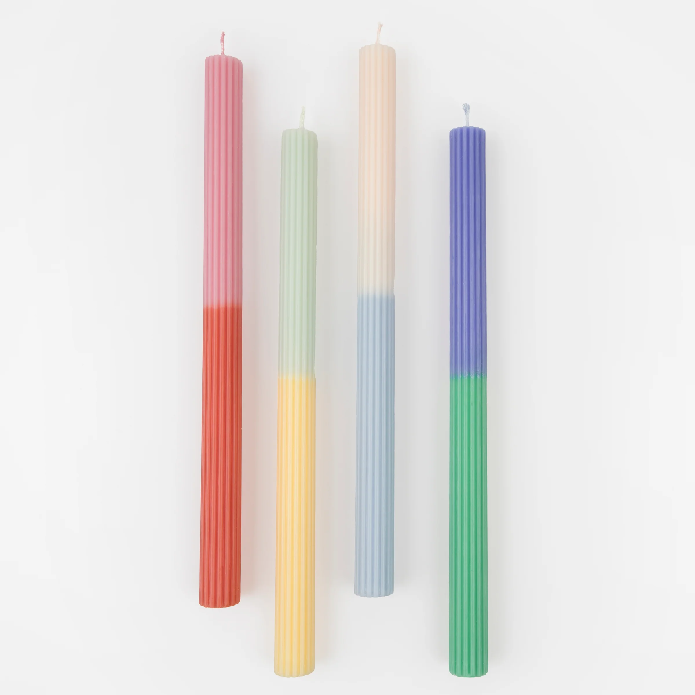 Multi Block Colour Table Candles (x 4) - Image 4