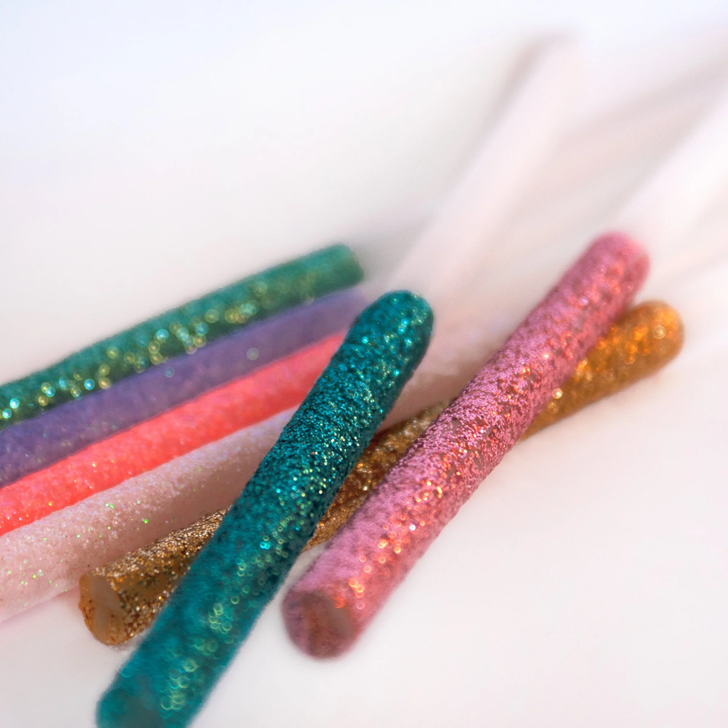 Multicolour Dipped Glitter Candles (x 16) - Image 2