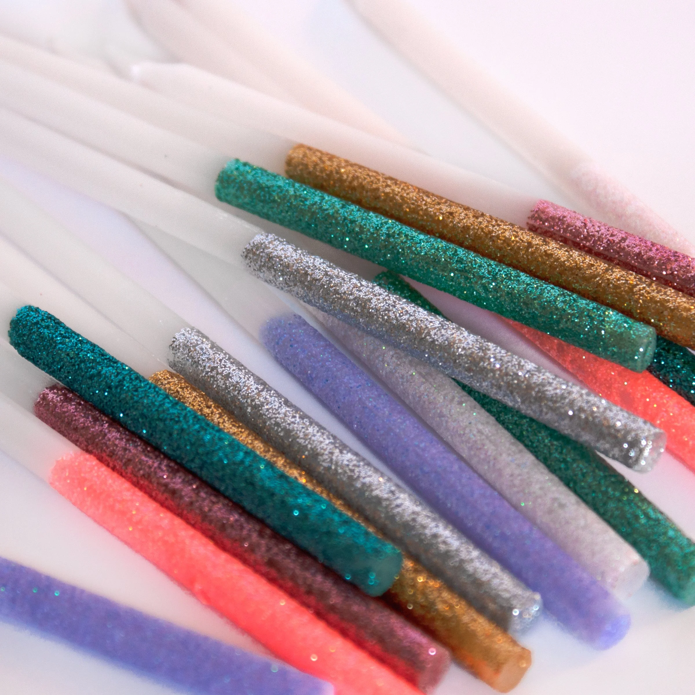 Multicolour Dipped Glitter Candles (x 16) - Image 3