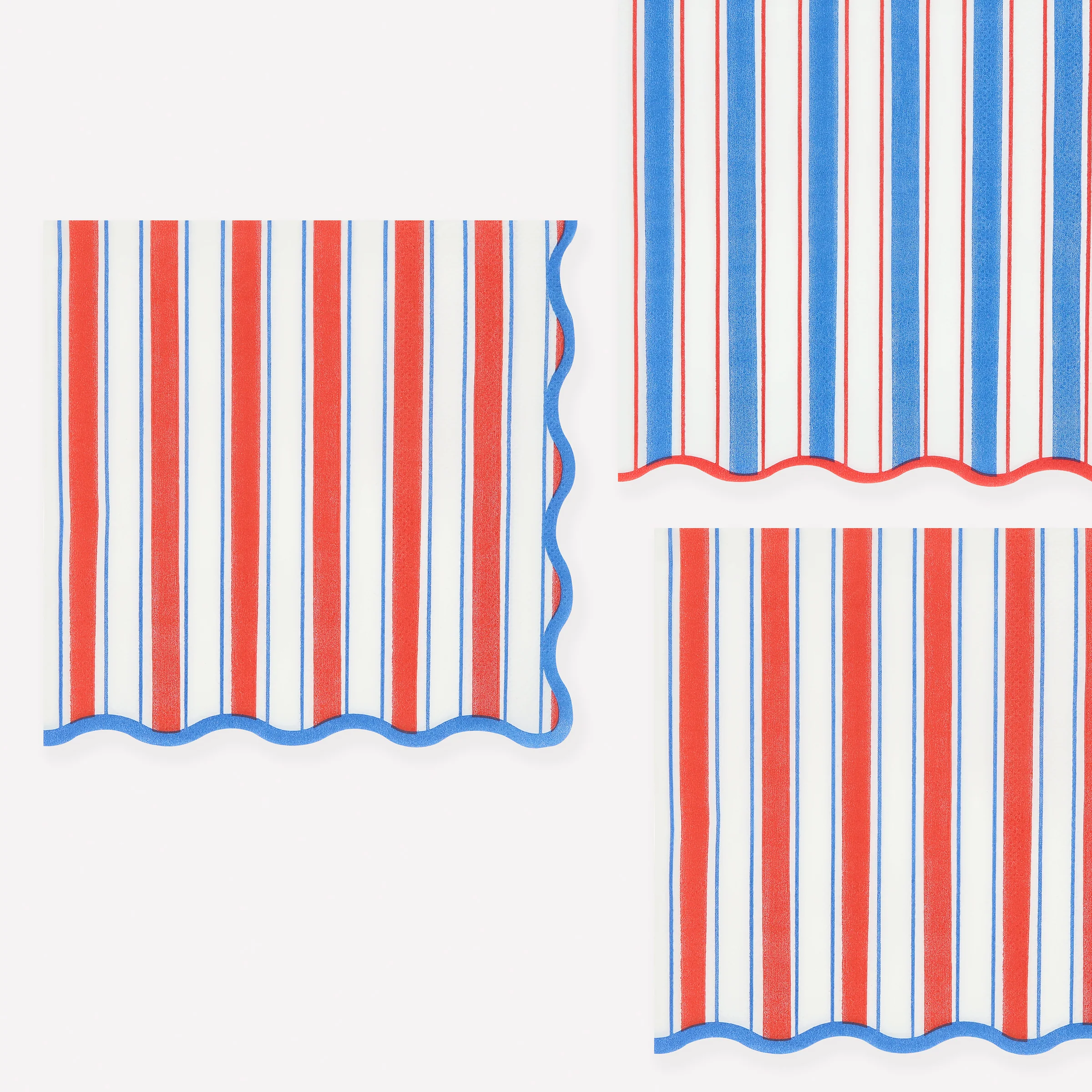 Nautical Striped Large Napkins (x 16)