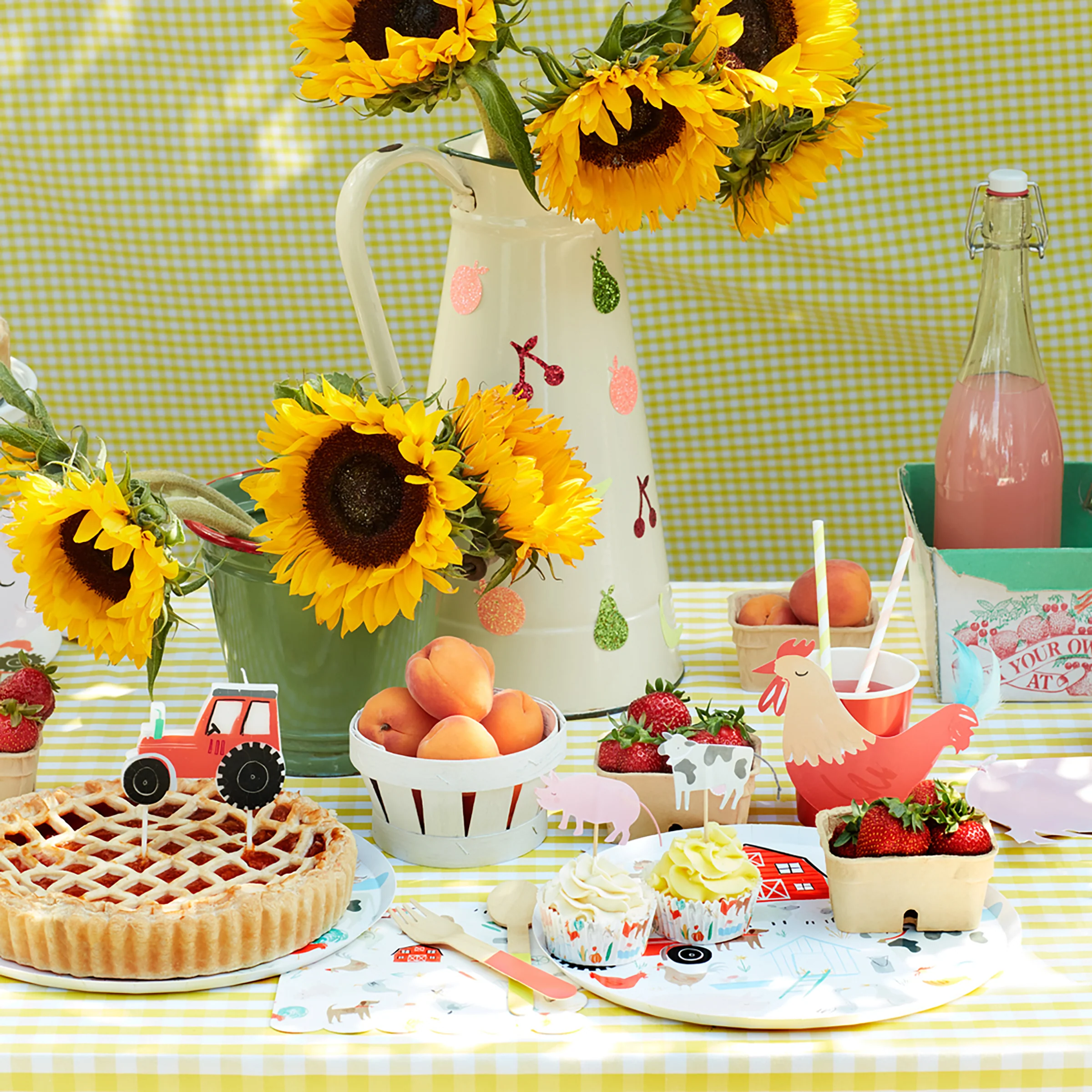 On The Farm Cupcake Kit (x 24 toppers) - Image 3