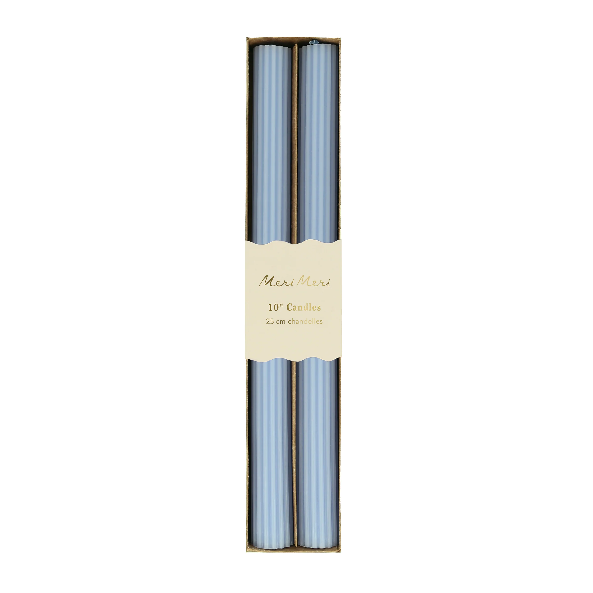 Summer Sky Blue Table Candles (x 2) - Image 5
