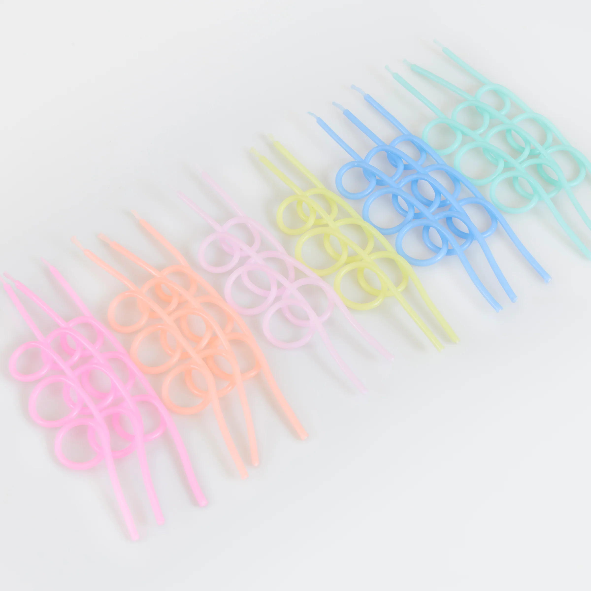 Pastel Loopy Candles (x 16) - Image 2