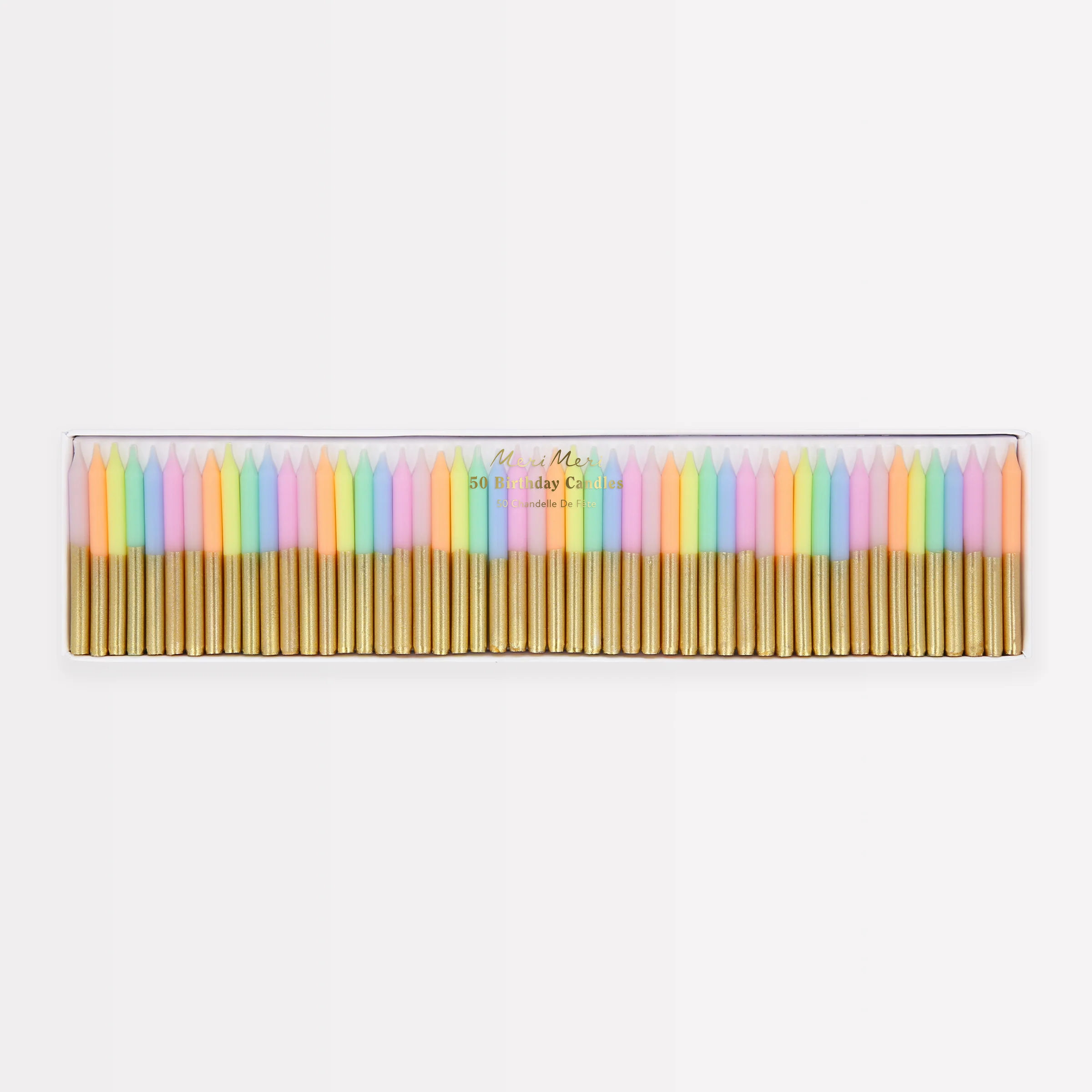 Pastel Mini Candles (x 50)