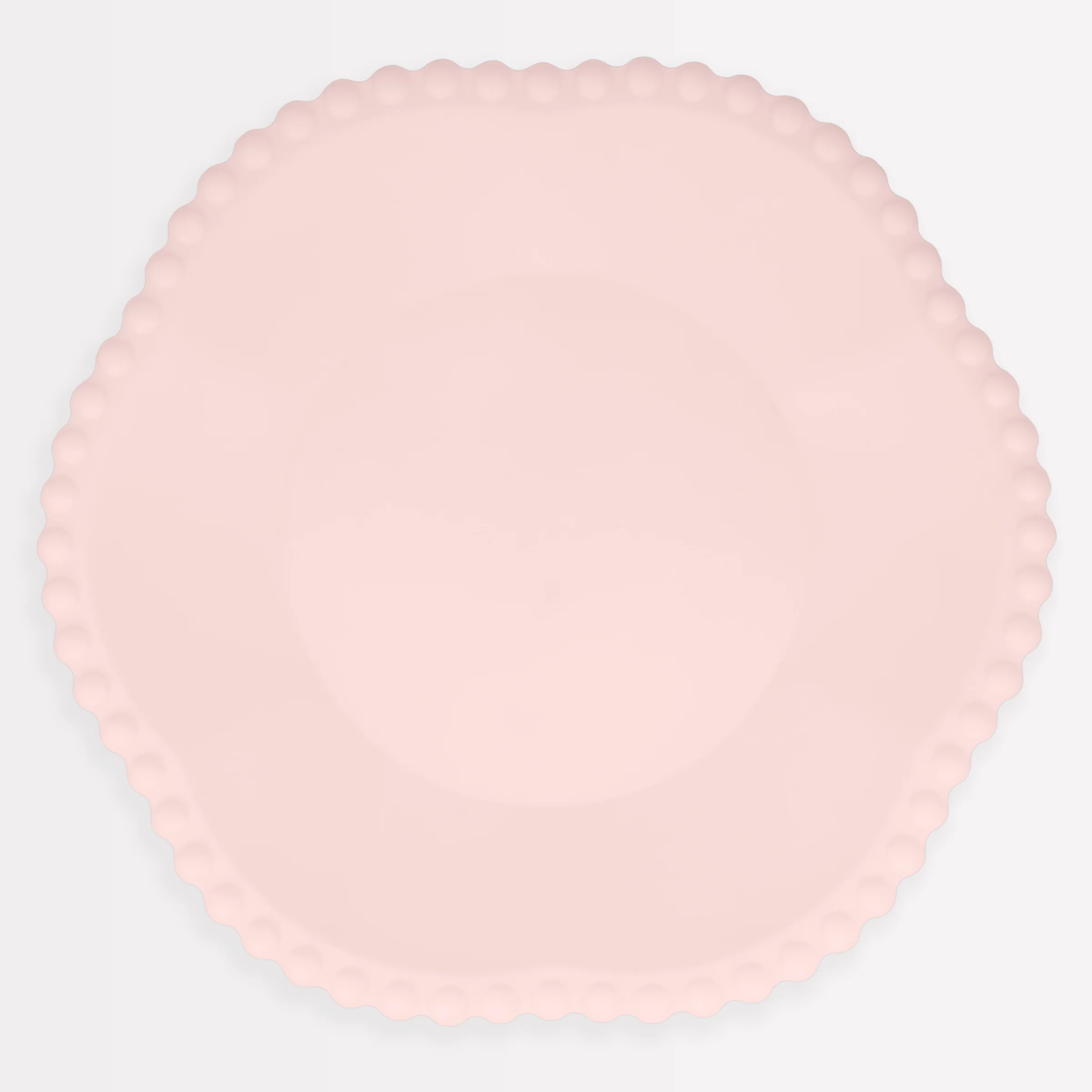 Pink Dot Edged Flower Compostable Dinner Plates (x 8)