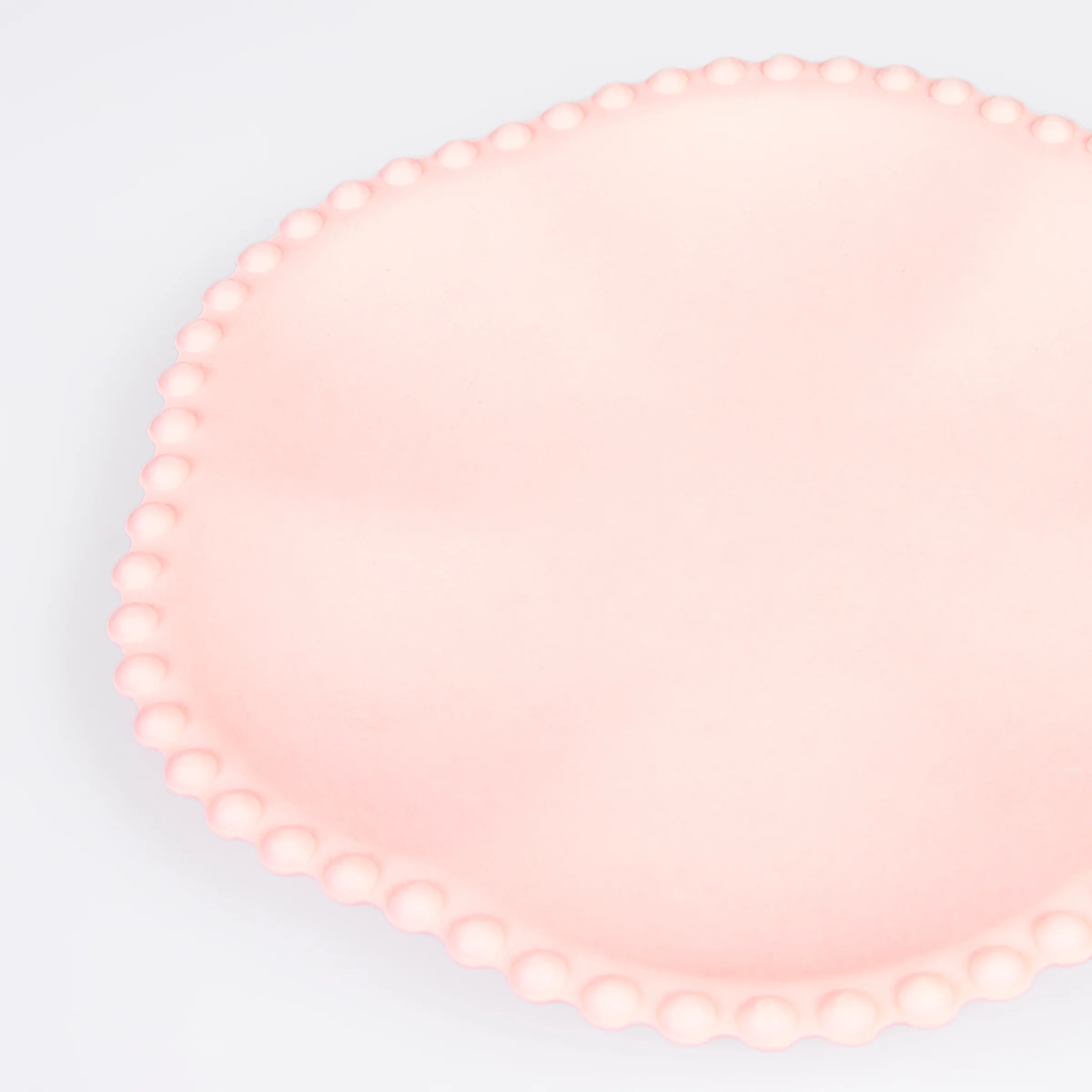 Pink Dot Edged Flower Compostable Dinner Plates (x 8) - Image 3