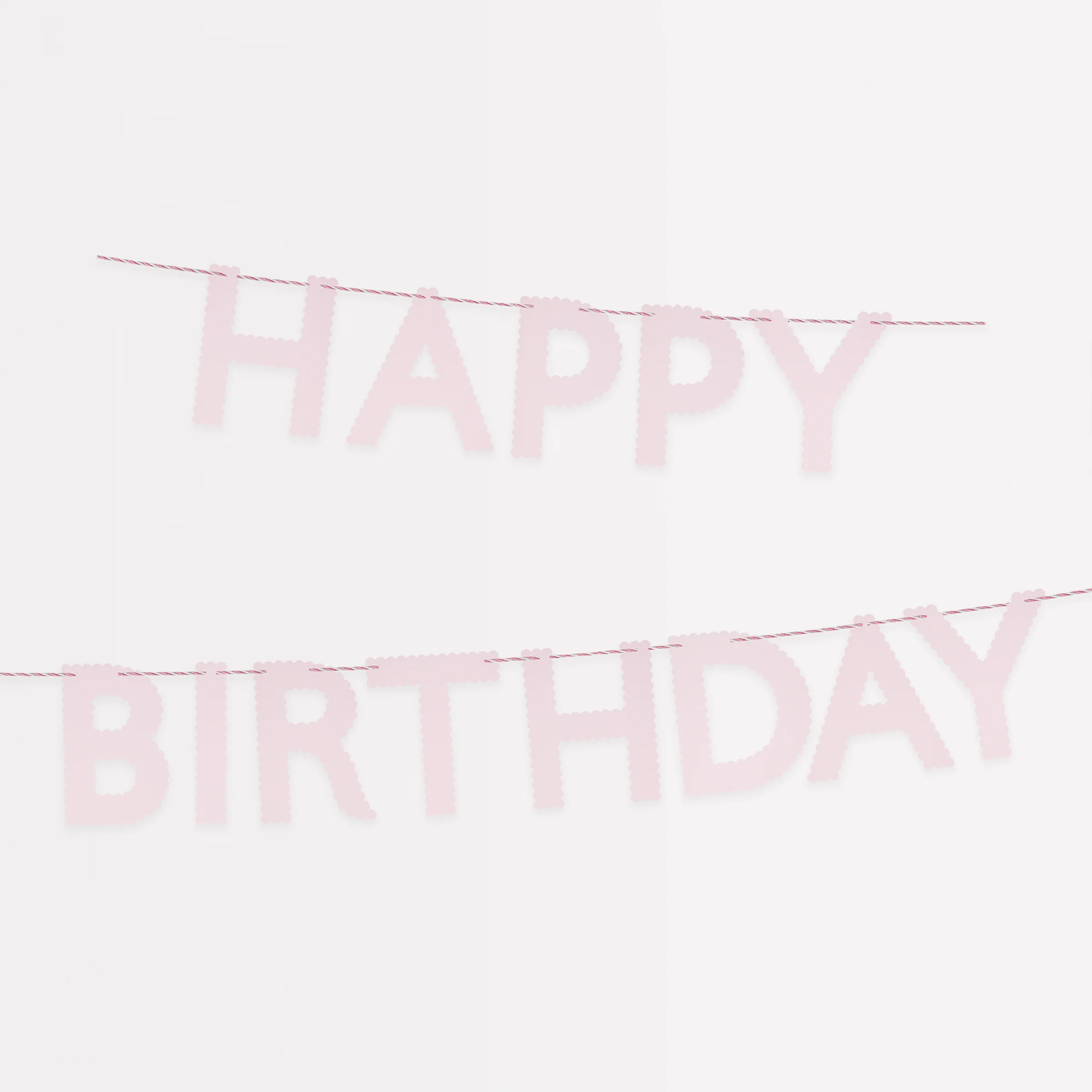 Pink Happy Birthday Garland
