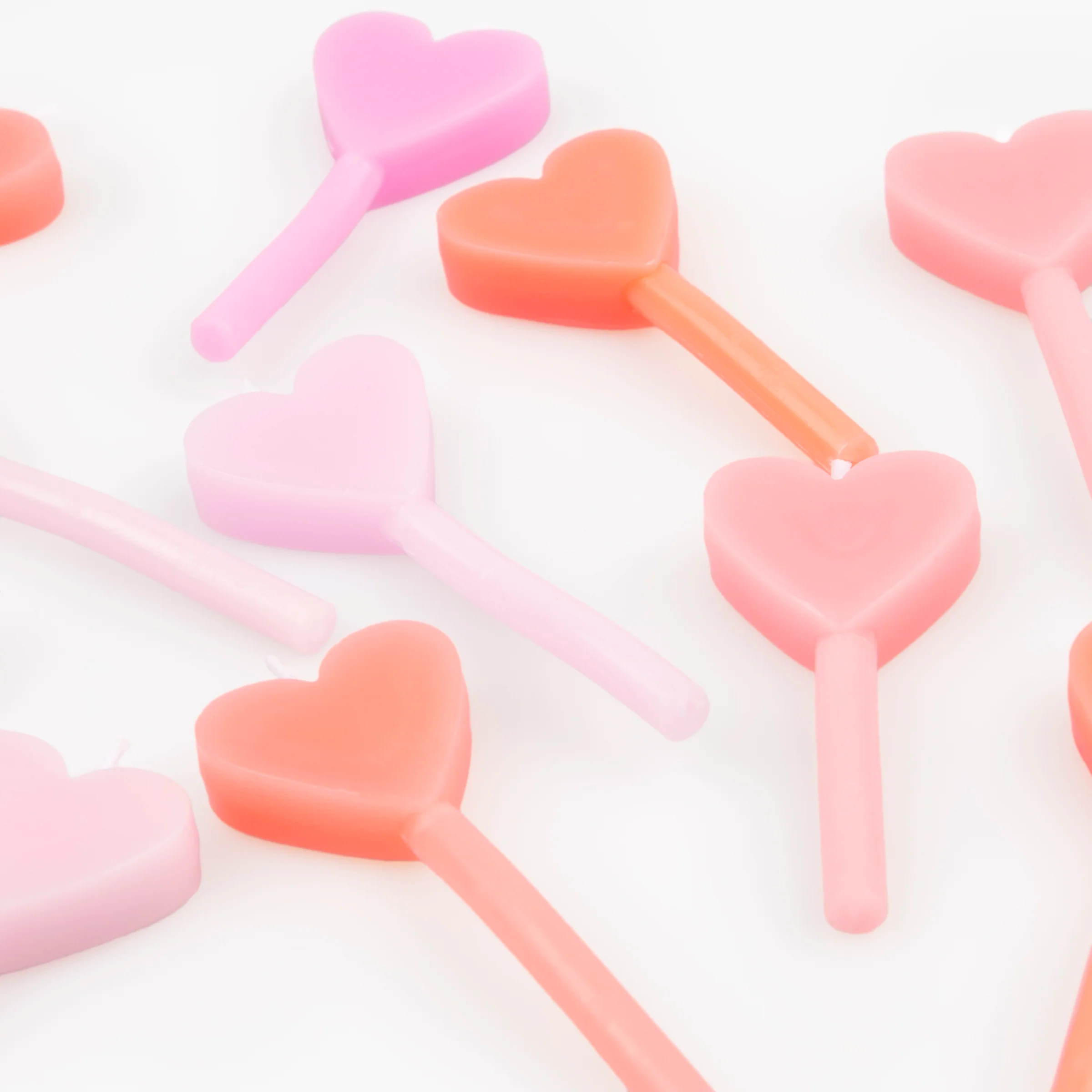 Pink Heart Candles (x 12) - Image 2