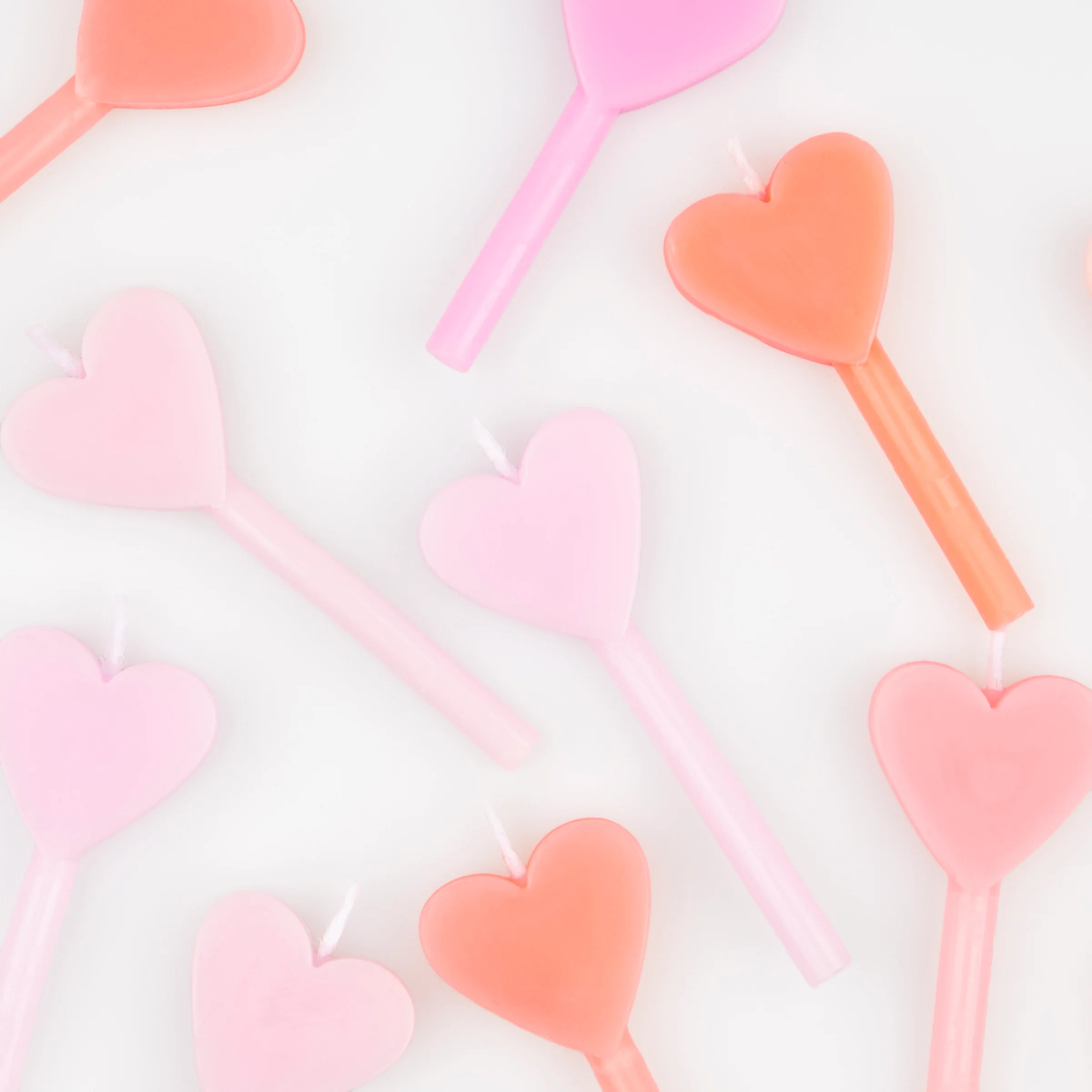 Pink Heart Candles (x 12) - Image 3