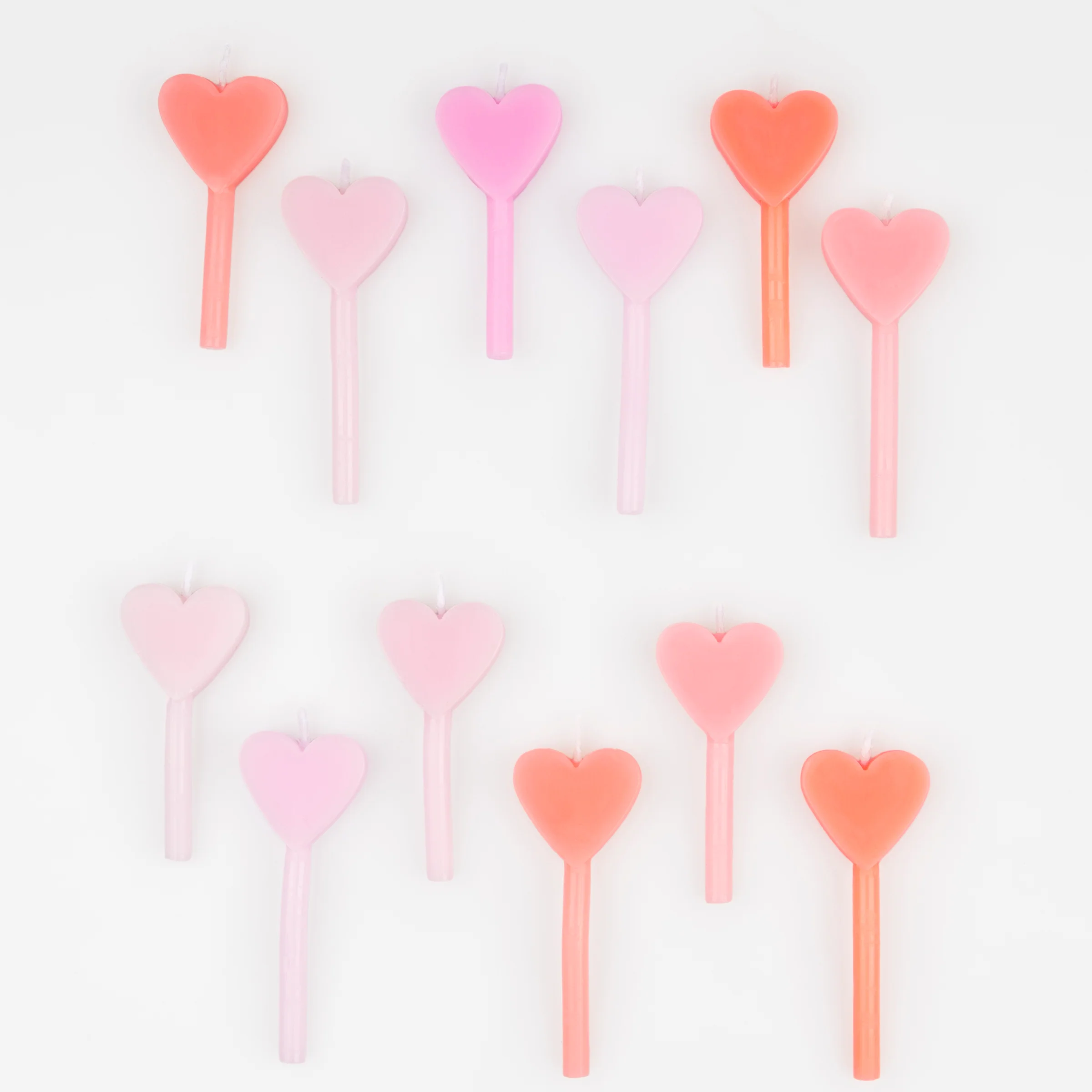 Pink Heart Candles (x 12) - Image 4