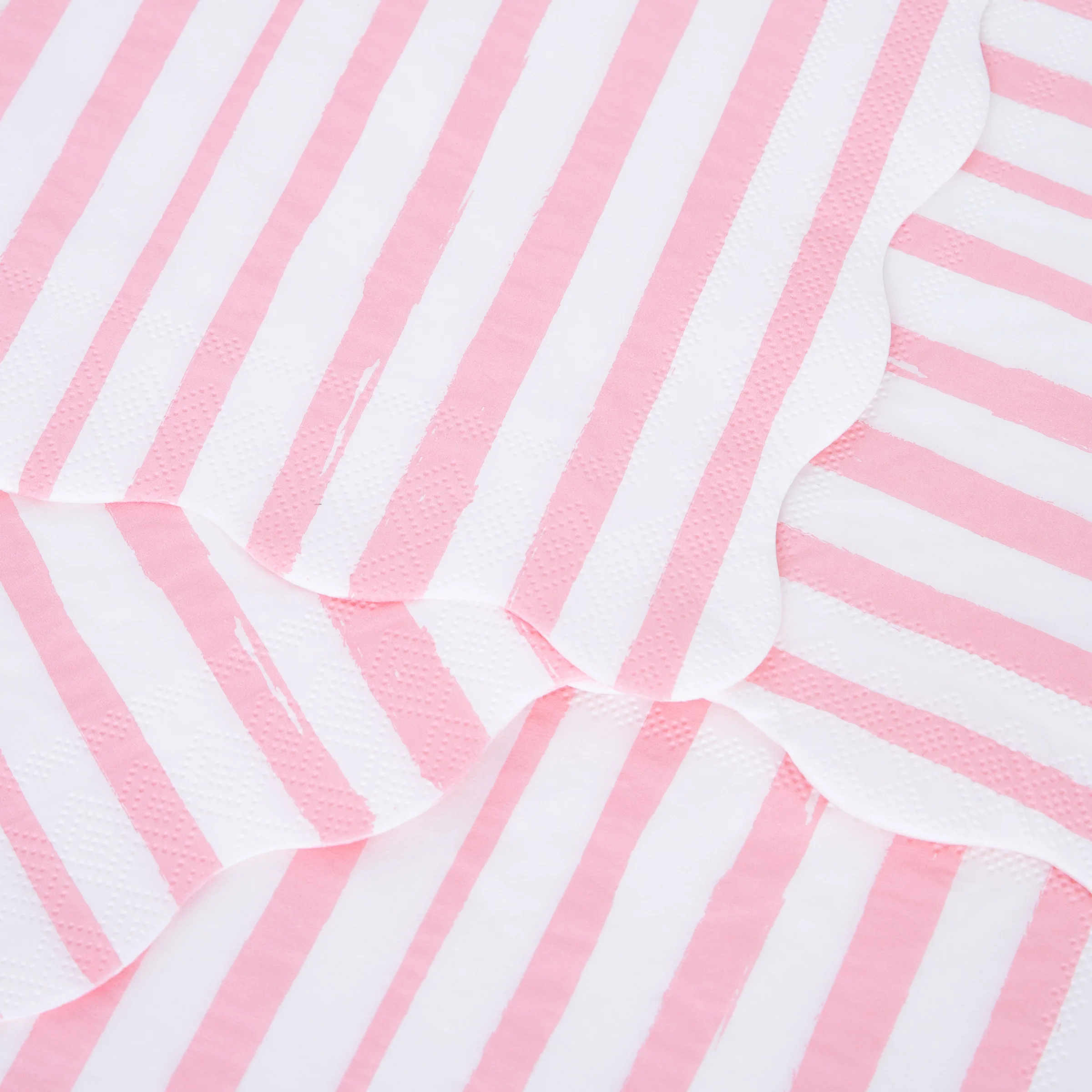 Pink Stripe Large Napkins (x 16) - Image 3