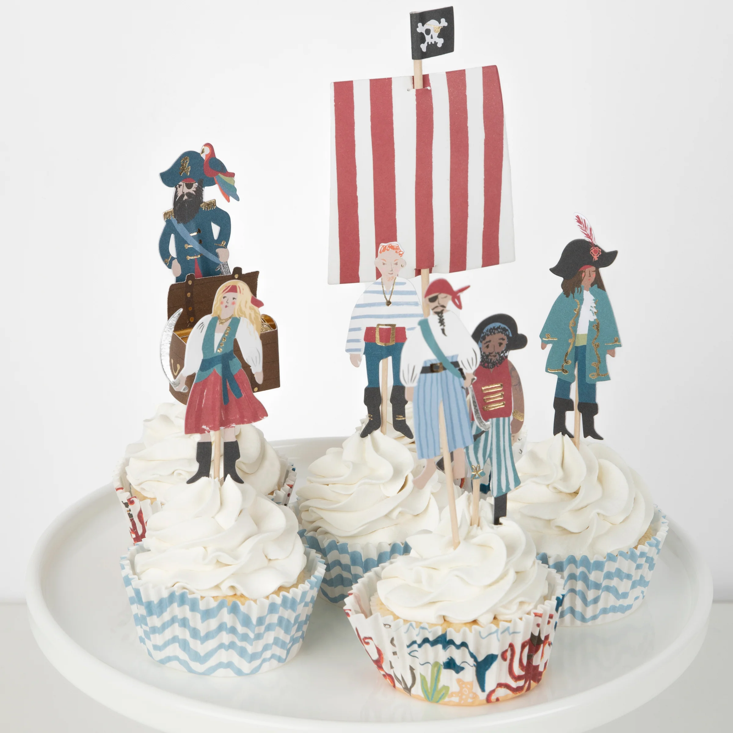 Pirate Ship Cupcake Kit (x 24 toppers)