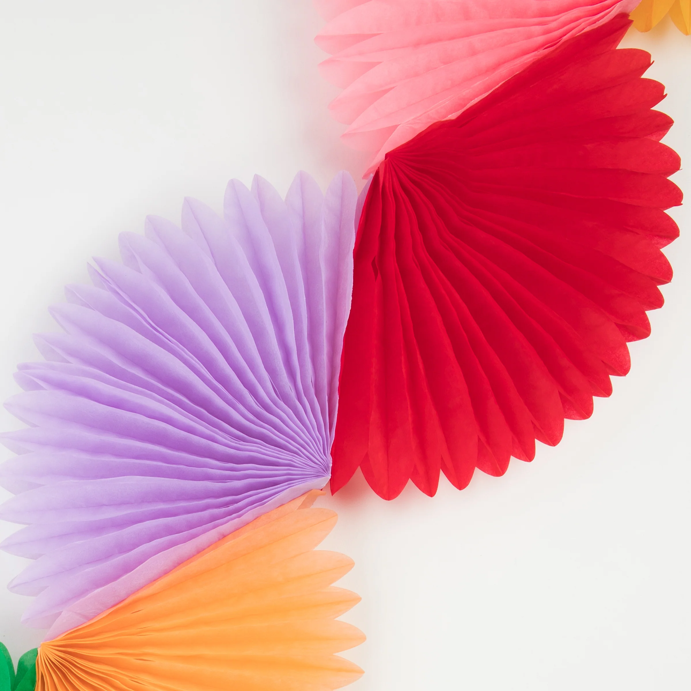 Rainbow Honeycomb Fan Garland - Image 2