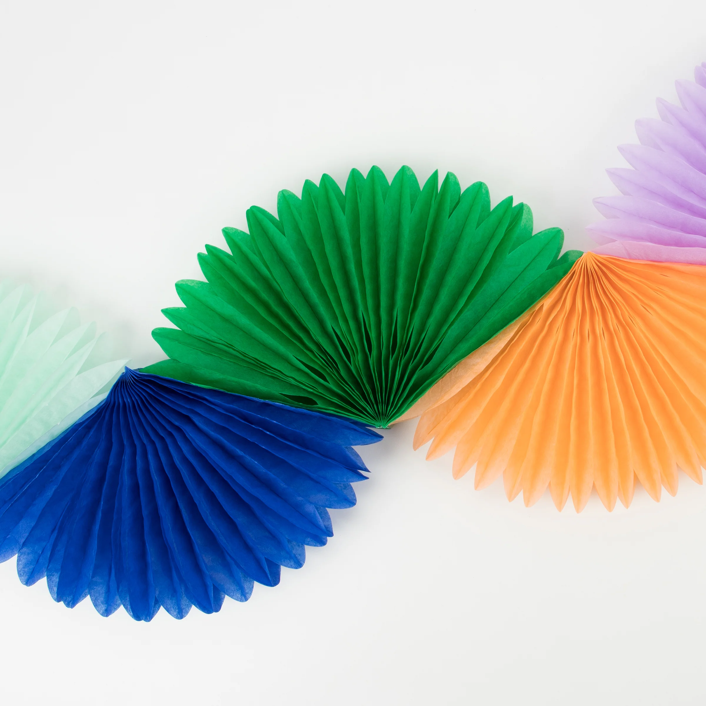 Rainbow Honeycomb Fan Garland - Image 3