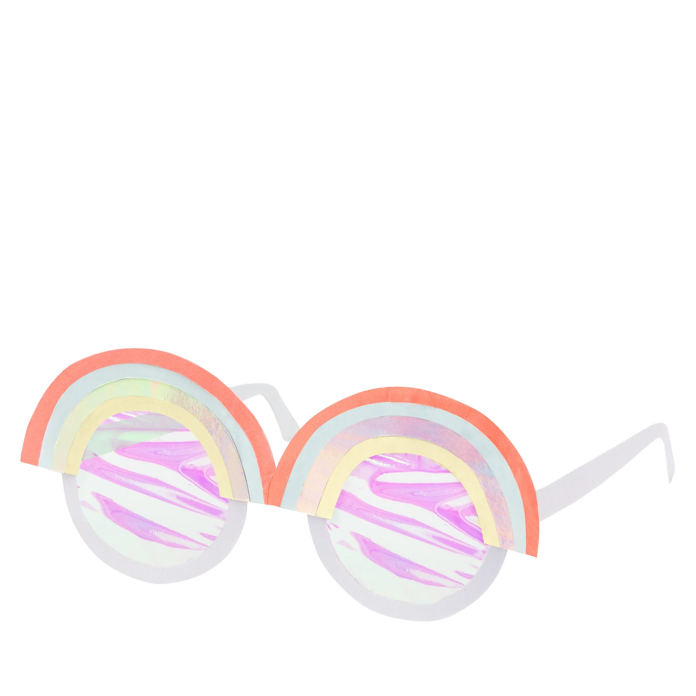 Rainbow Paper Glasses (x 12)