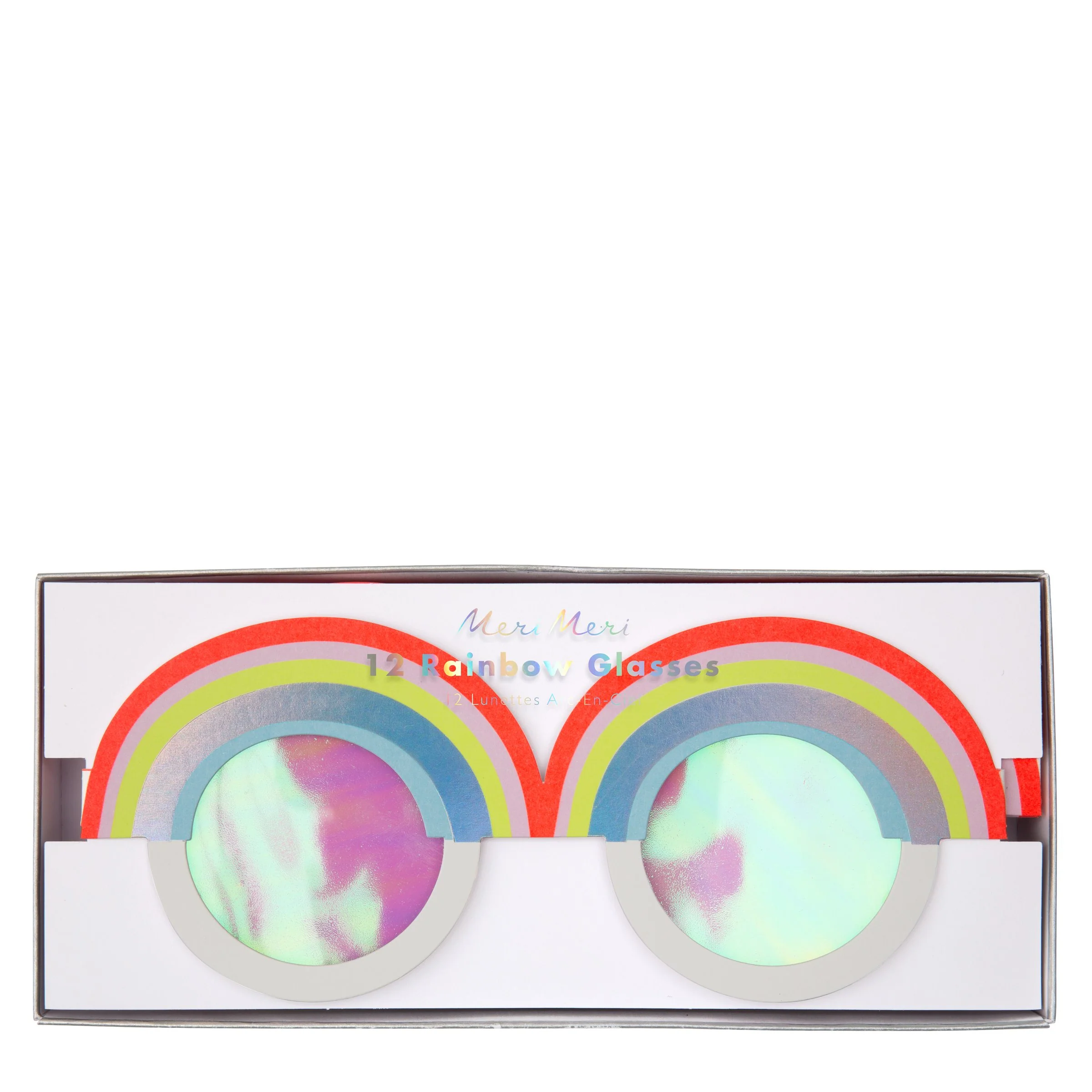 Rainbow Paper Glasses (x 12) - Image 2