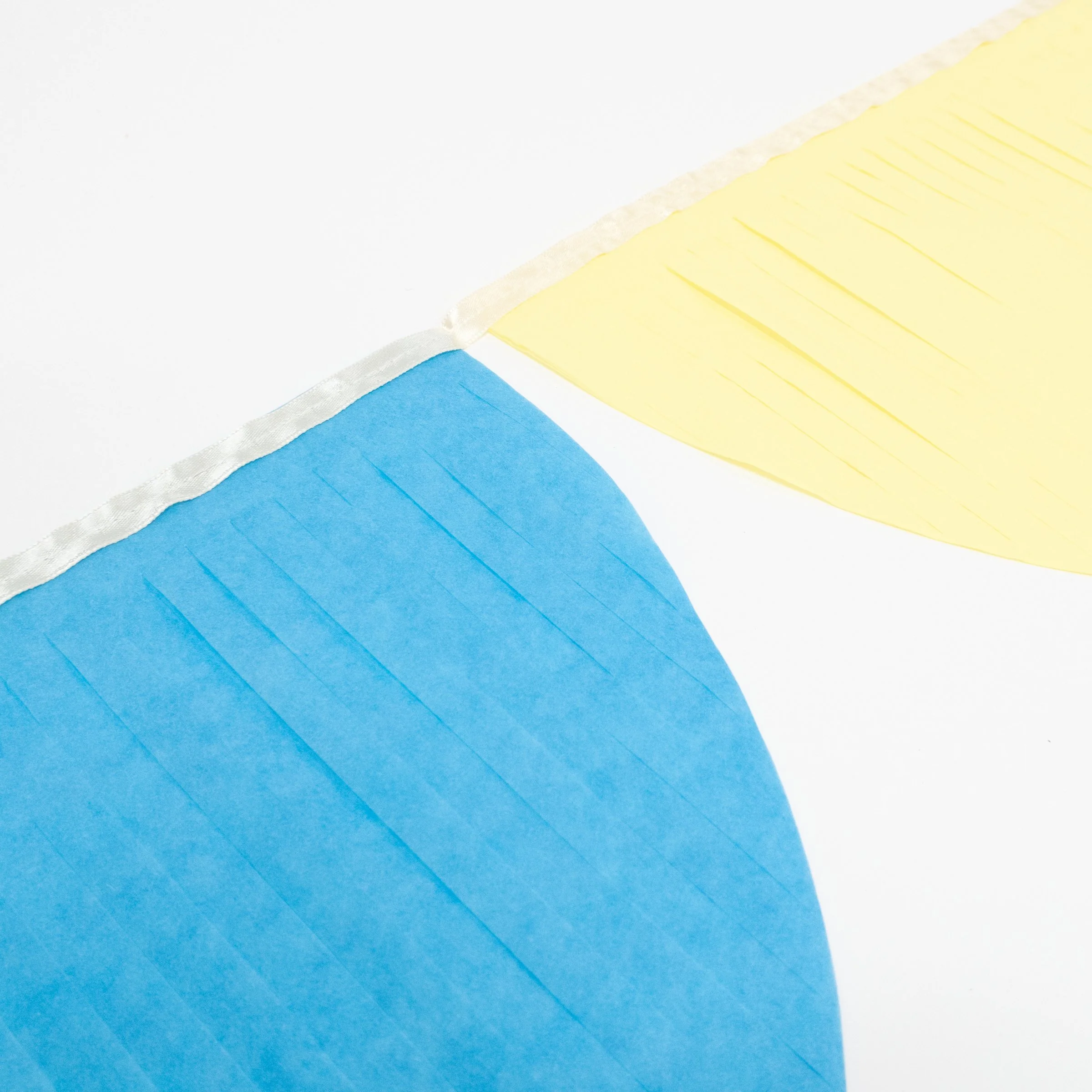Rainbow Tissue Paper Scallop Garland Set - Image 3