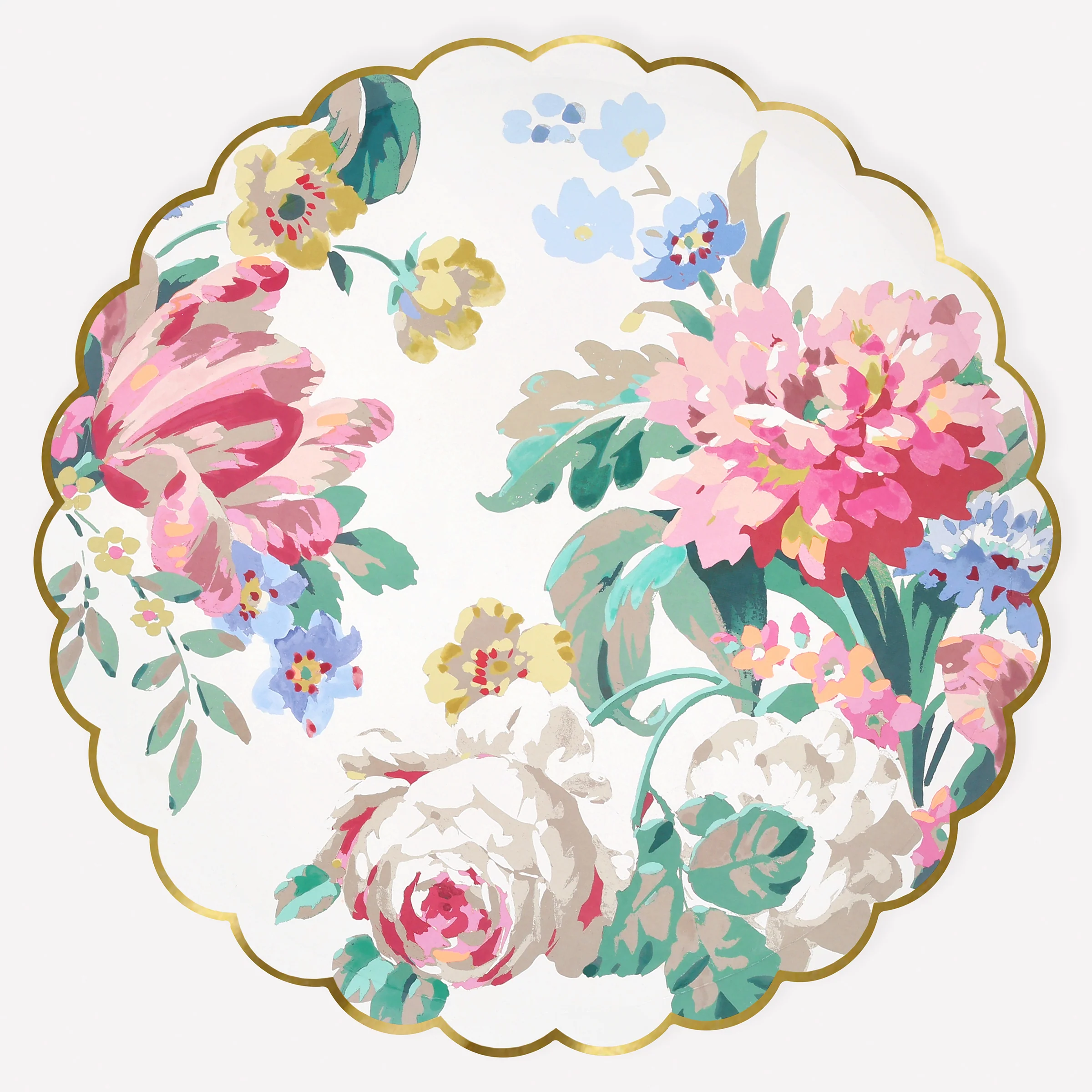 Rococo Floral Dinner Plates (x 8)