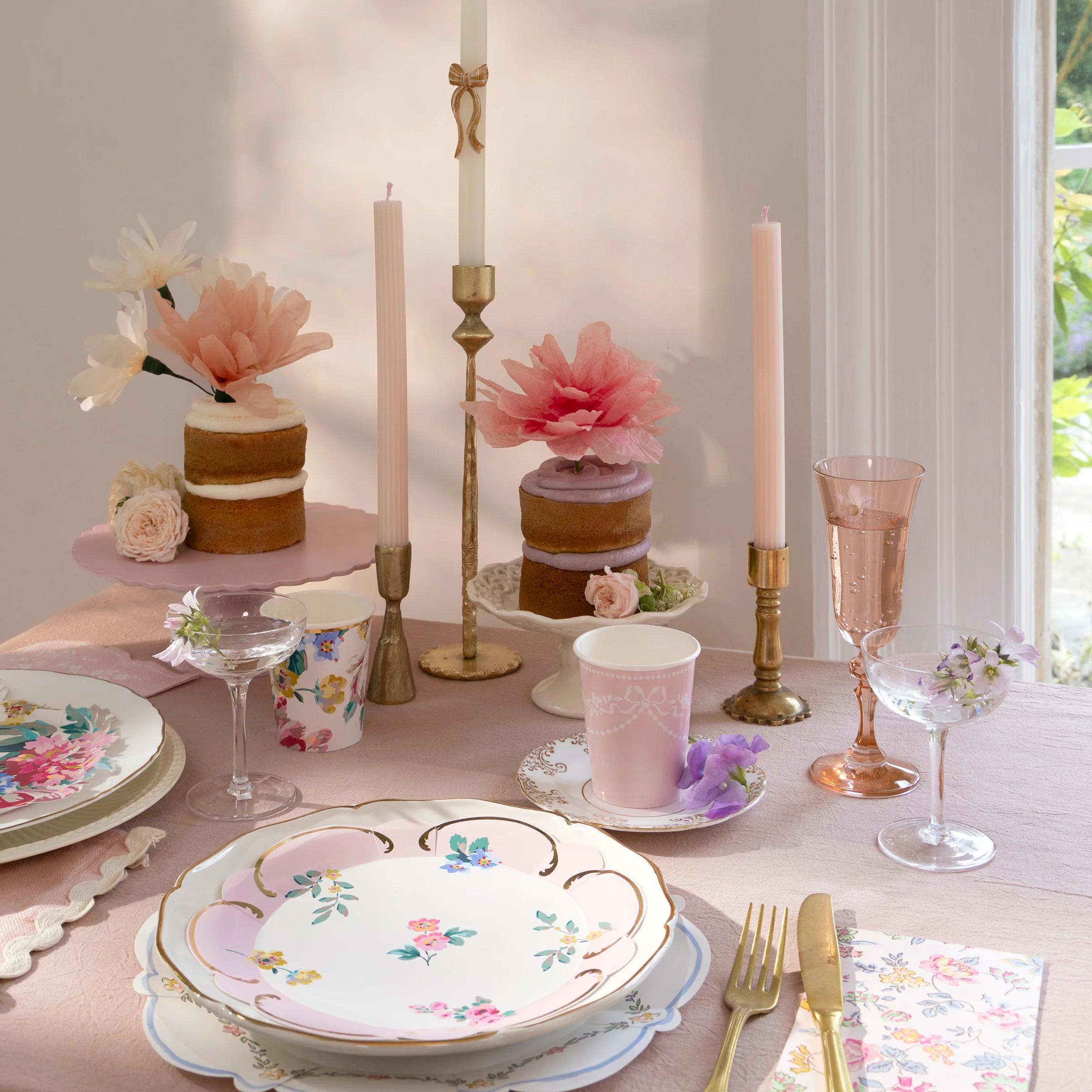 Rococo Pink Cups (x 8) - Image 2