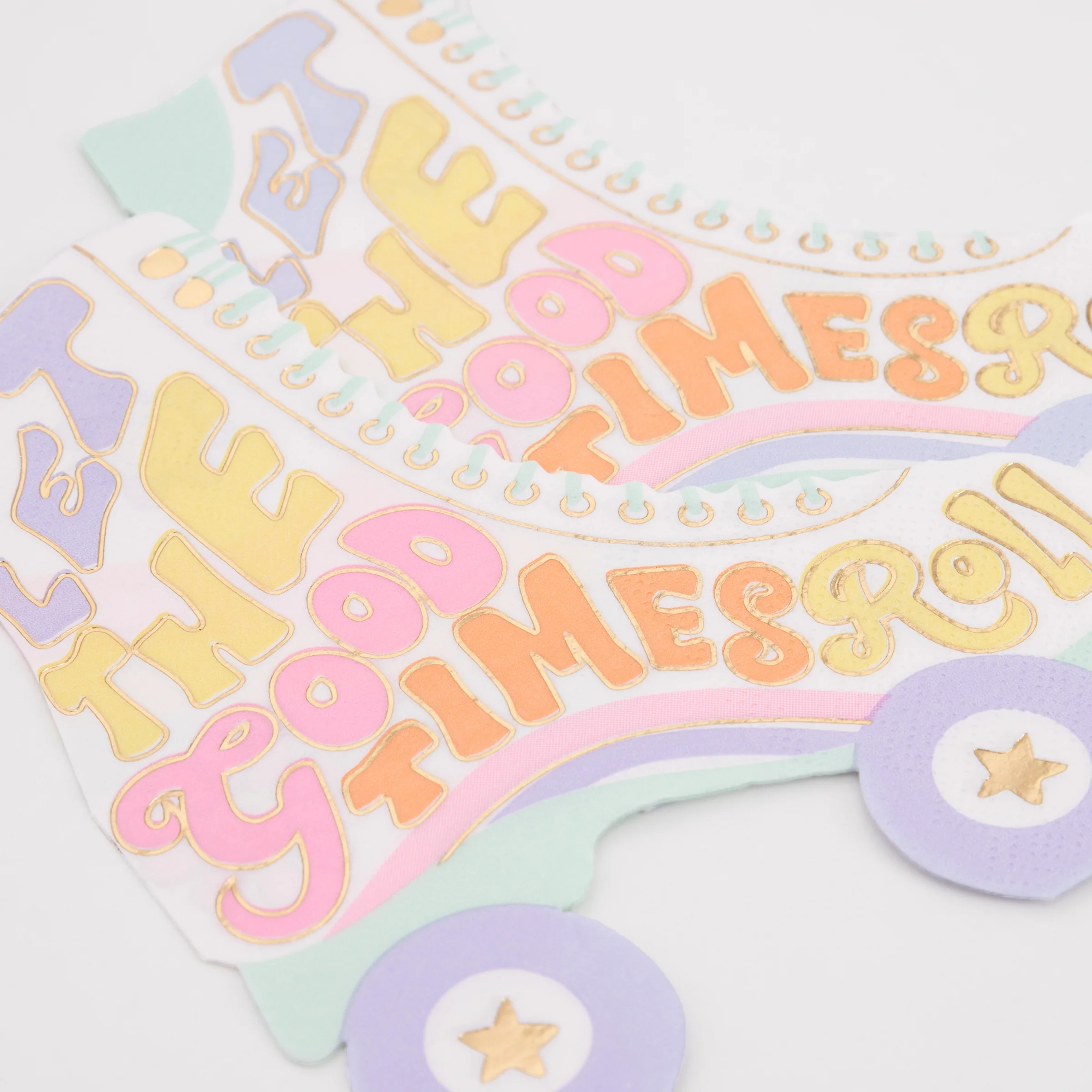 Roller Skate Napkins (x 16) - Image 3