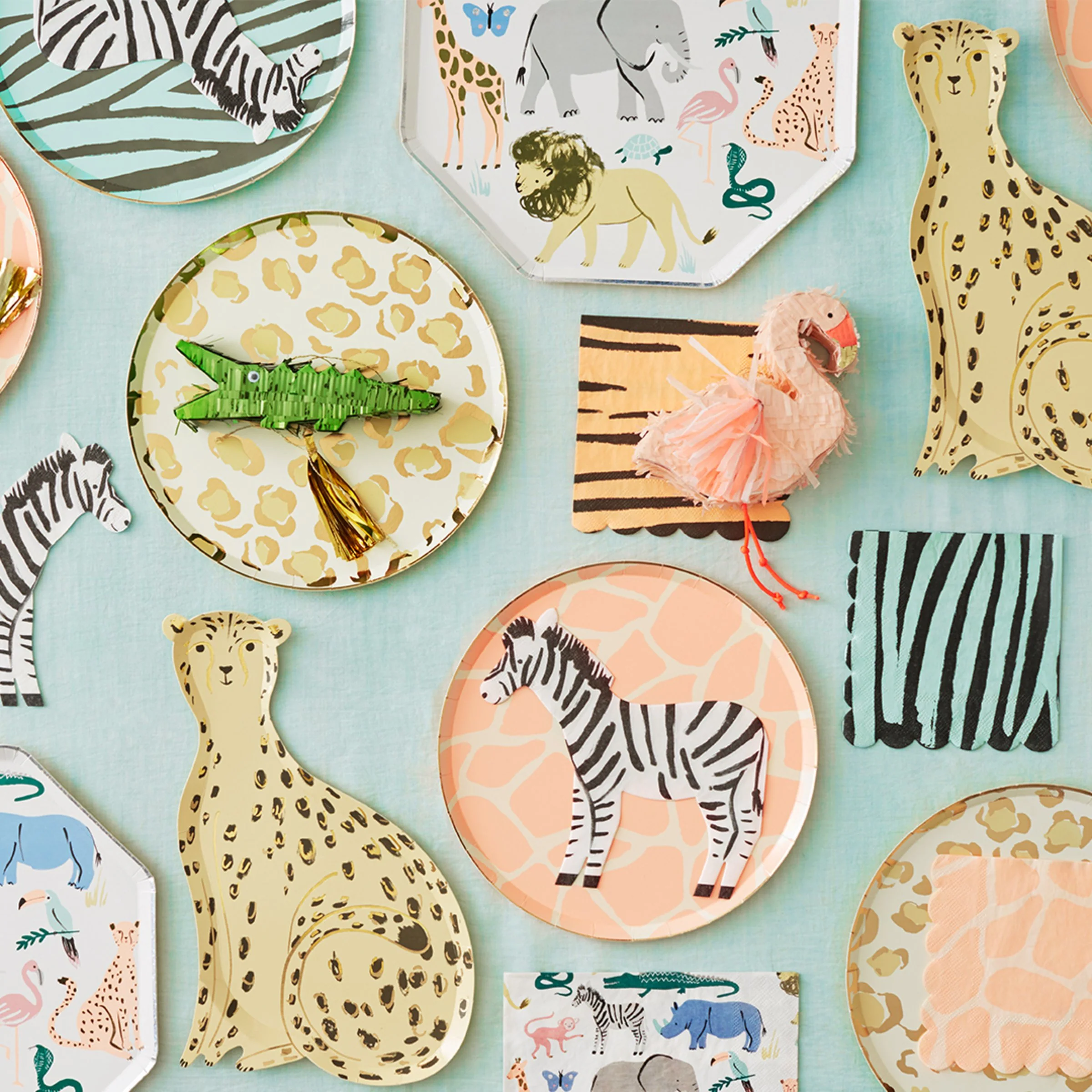 Safari Cheetah Plates (x 8) - Image 3