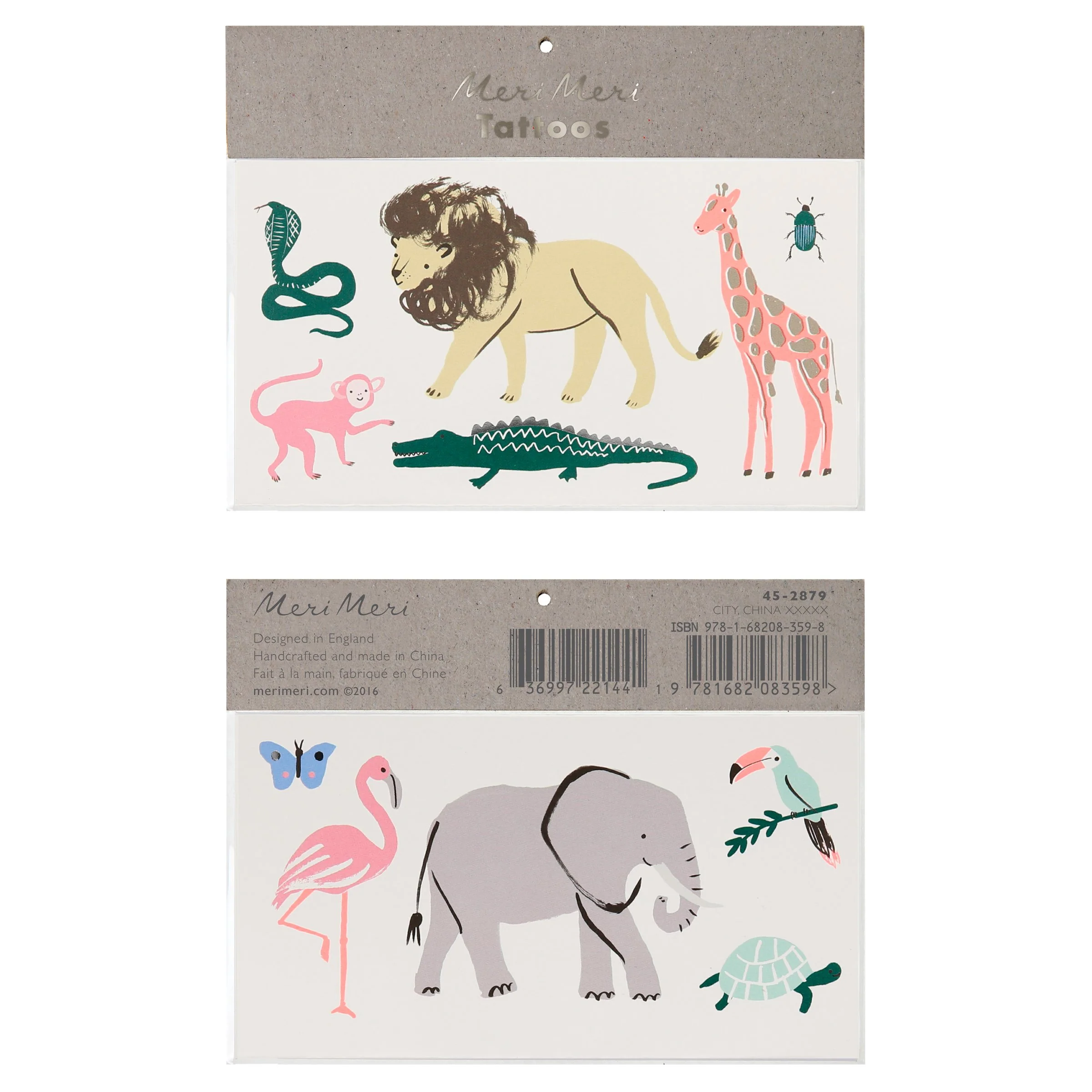 Safari Trek Large Temporary Tattoos