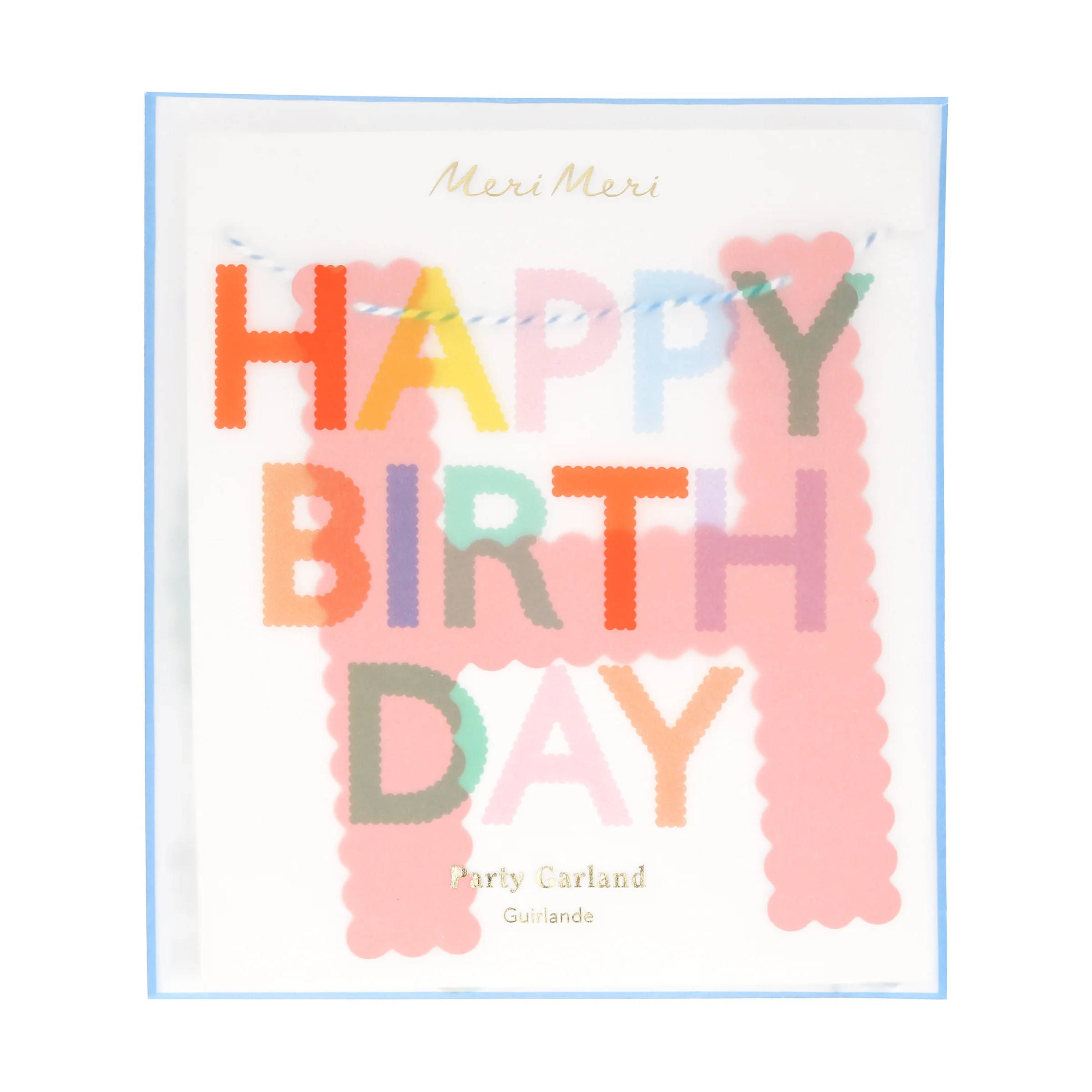 Scallop Bright Happy Birthday Garland - Image 3