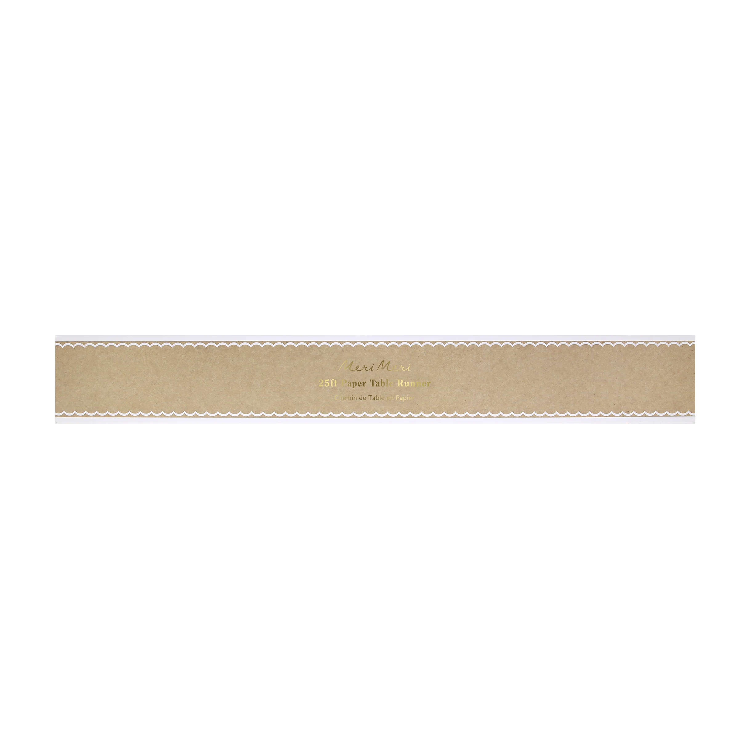 Scalloped Edge Kraft Table Runner - Image 2