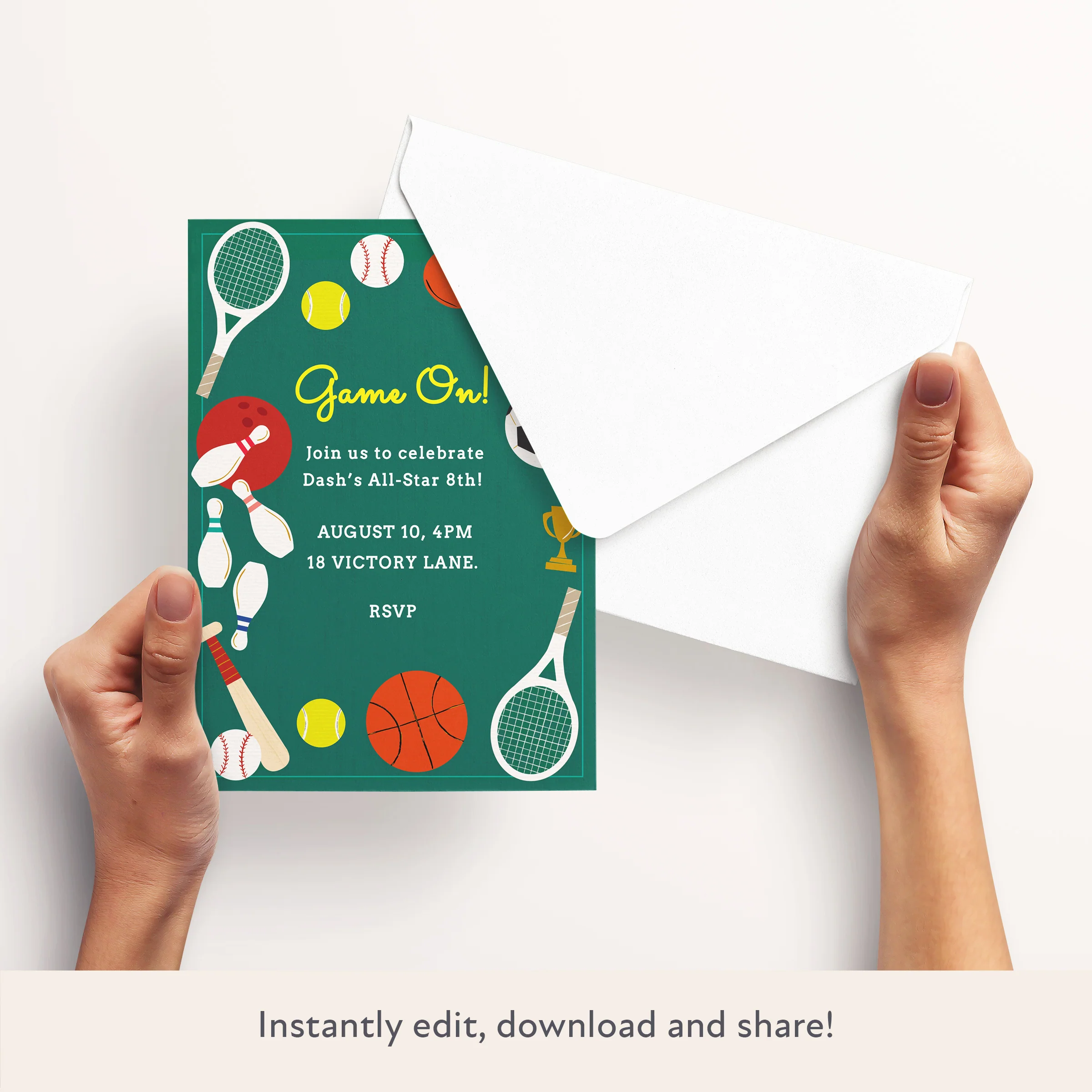 Sport Download & Print Invitation - Image 3