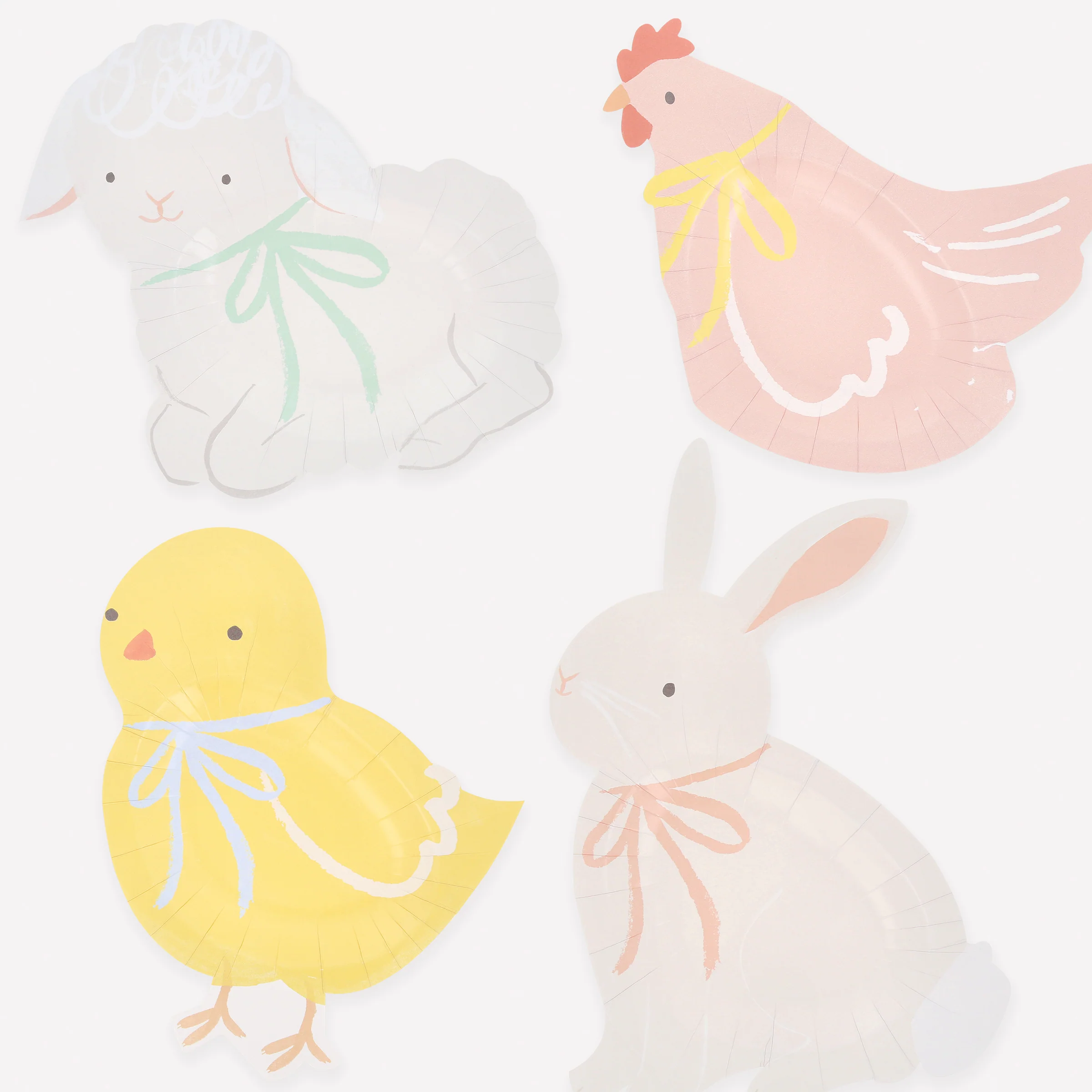Spring Animals Plates (x 8)