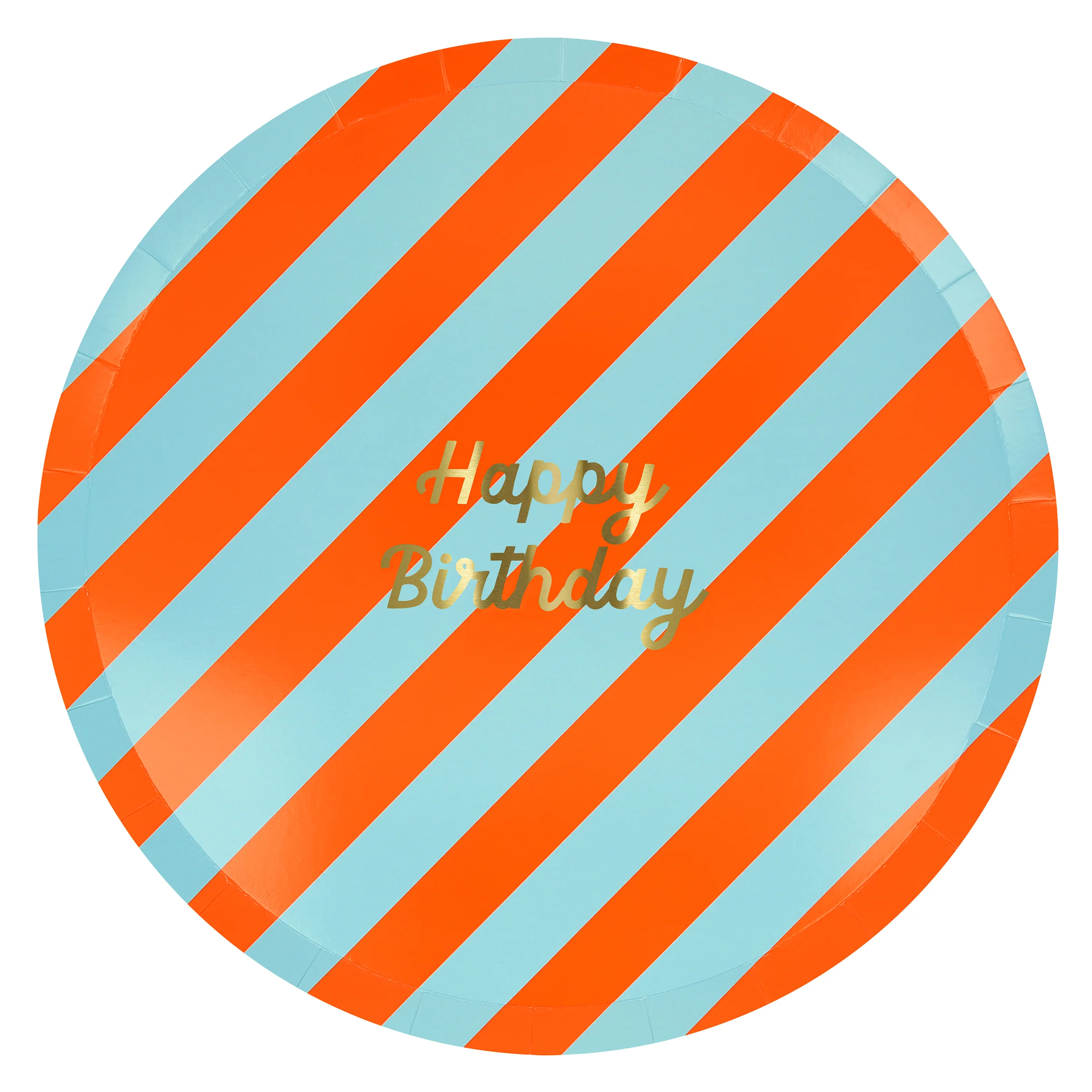 Stripe Happy Birthday Dinner Plates (x 8) - Image 5