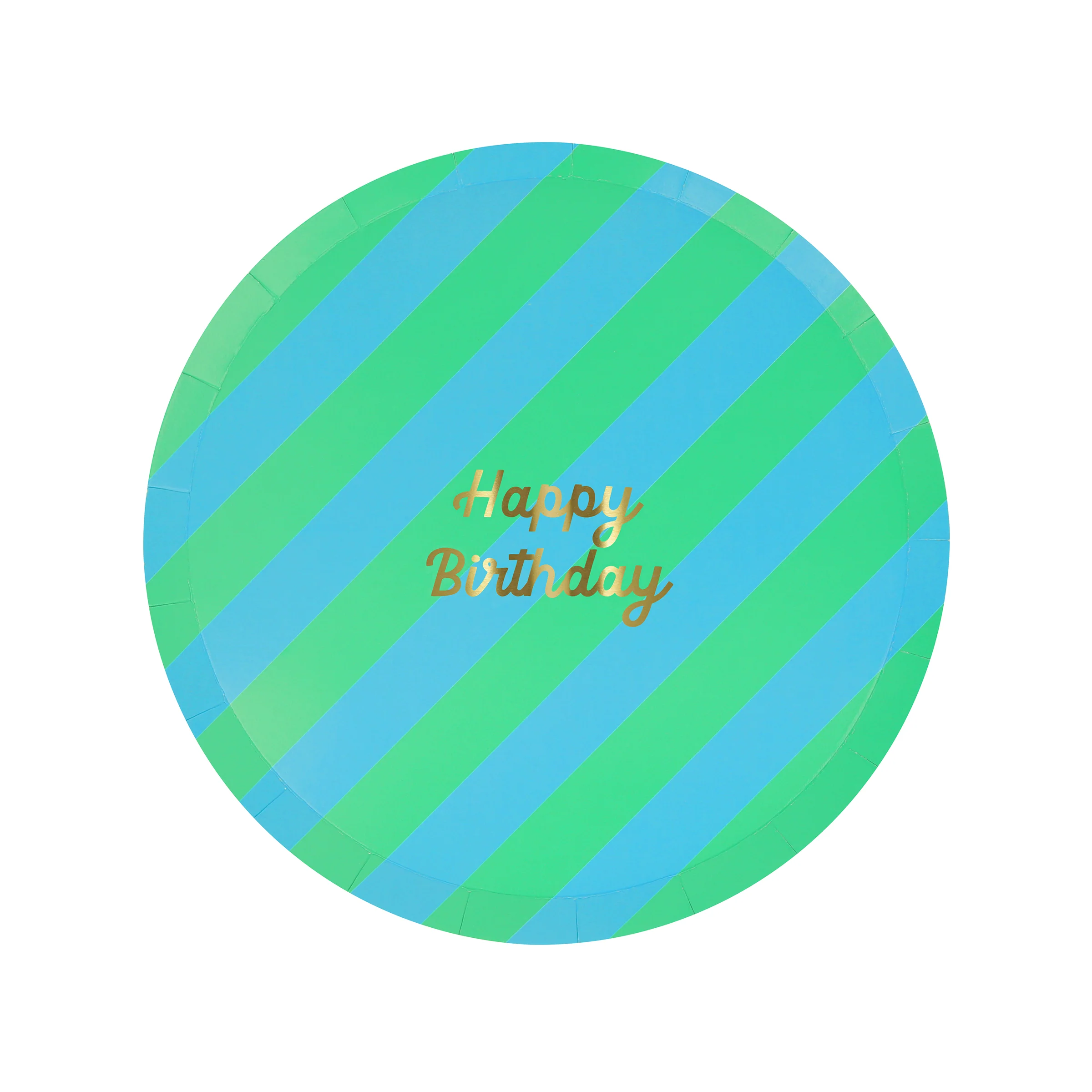 Stripe Happy Birthday Side Plates (x 8) - Image 4