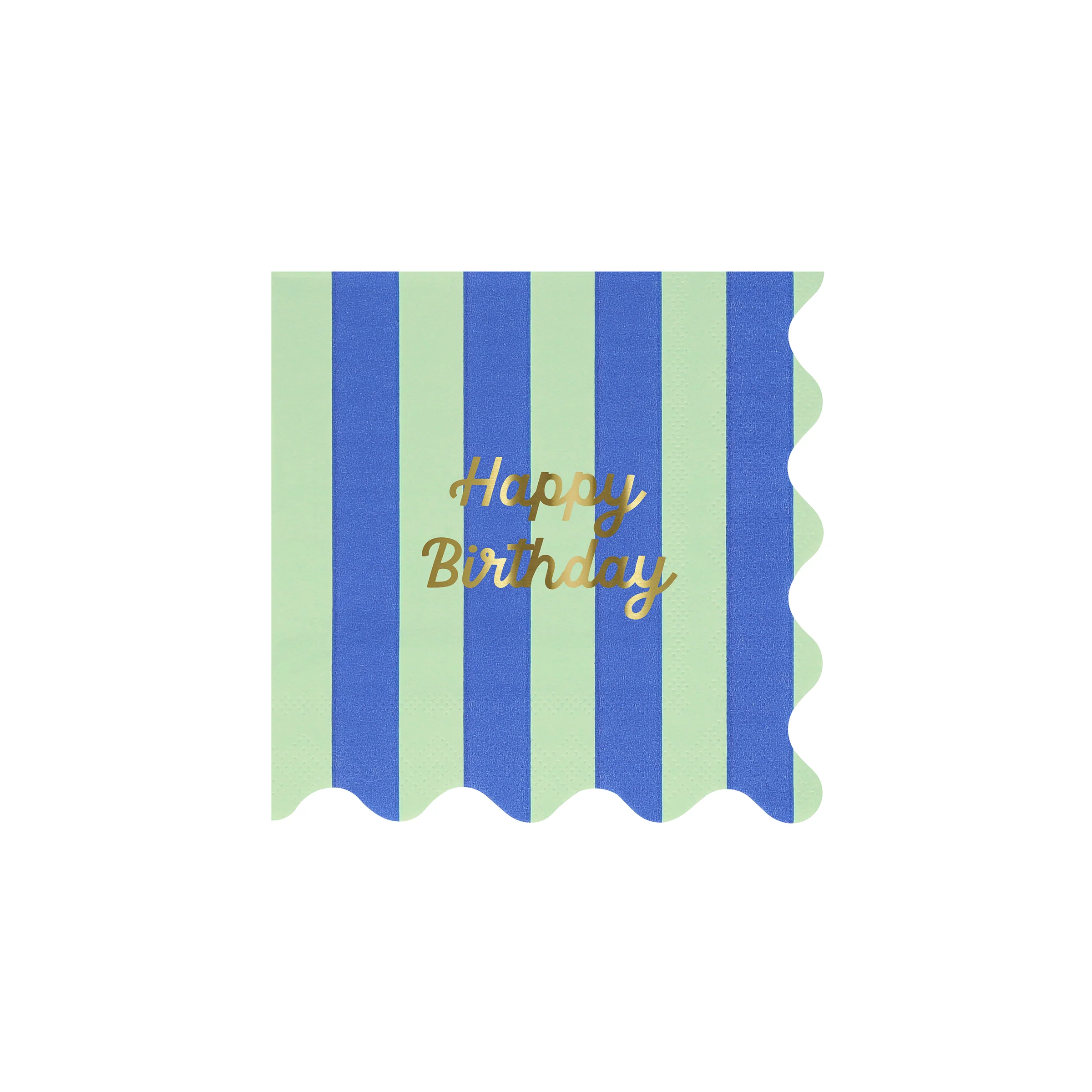 Stripe Happy Birthday Small Napkins (x 16) - Image 6