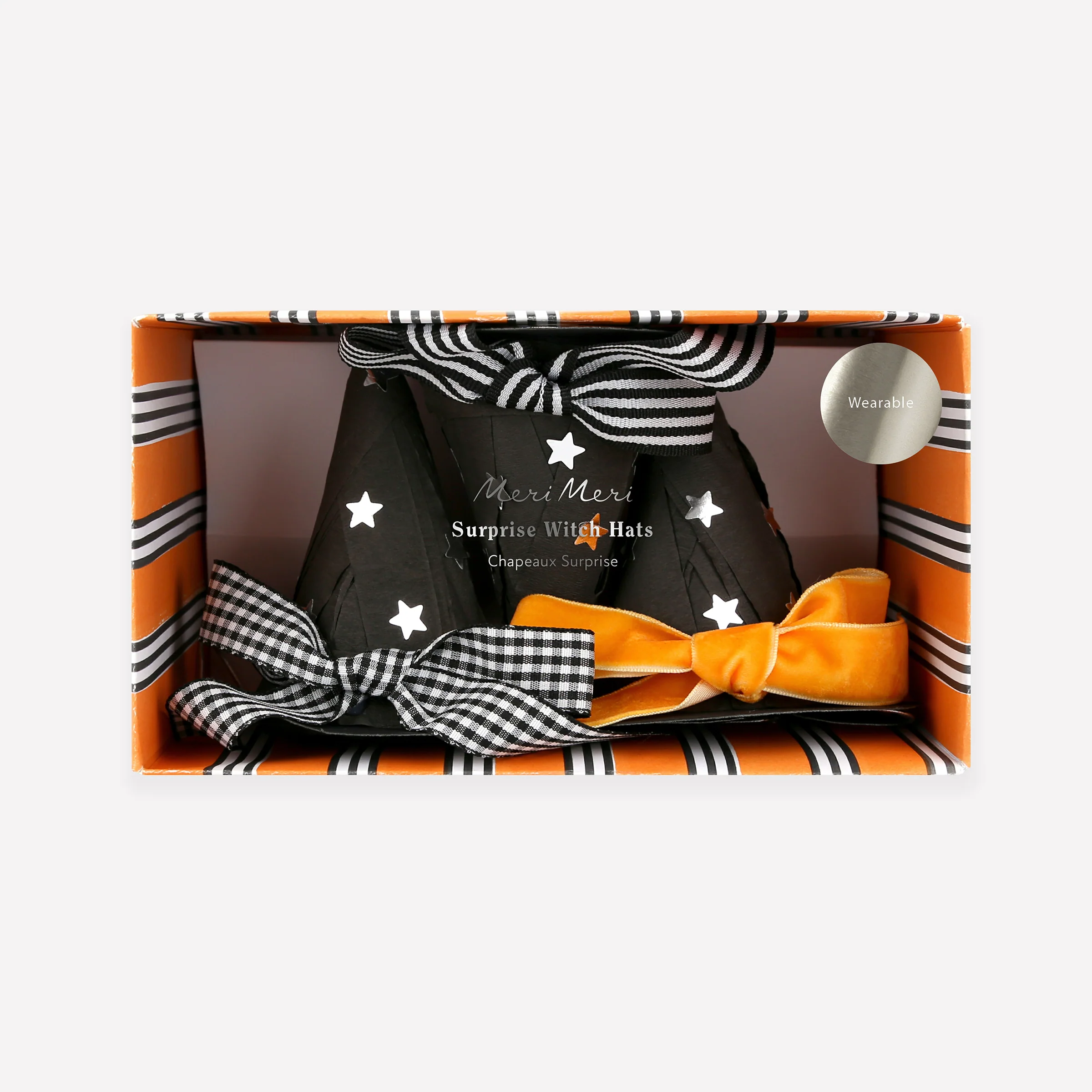 Surprise Witch Hats With Bows (x 3) - Image 4