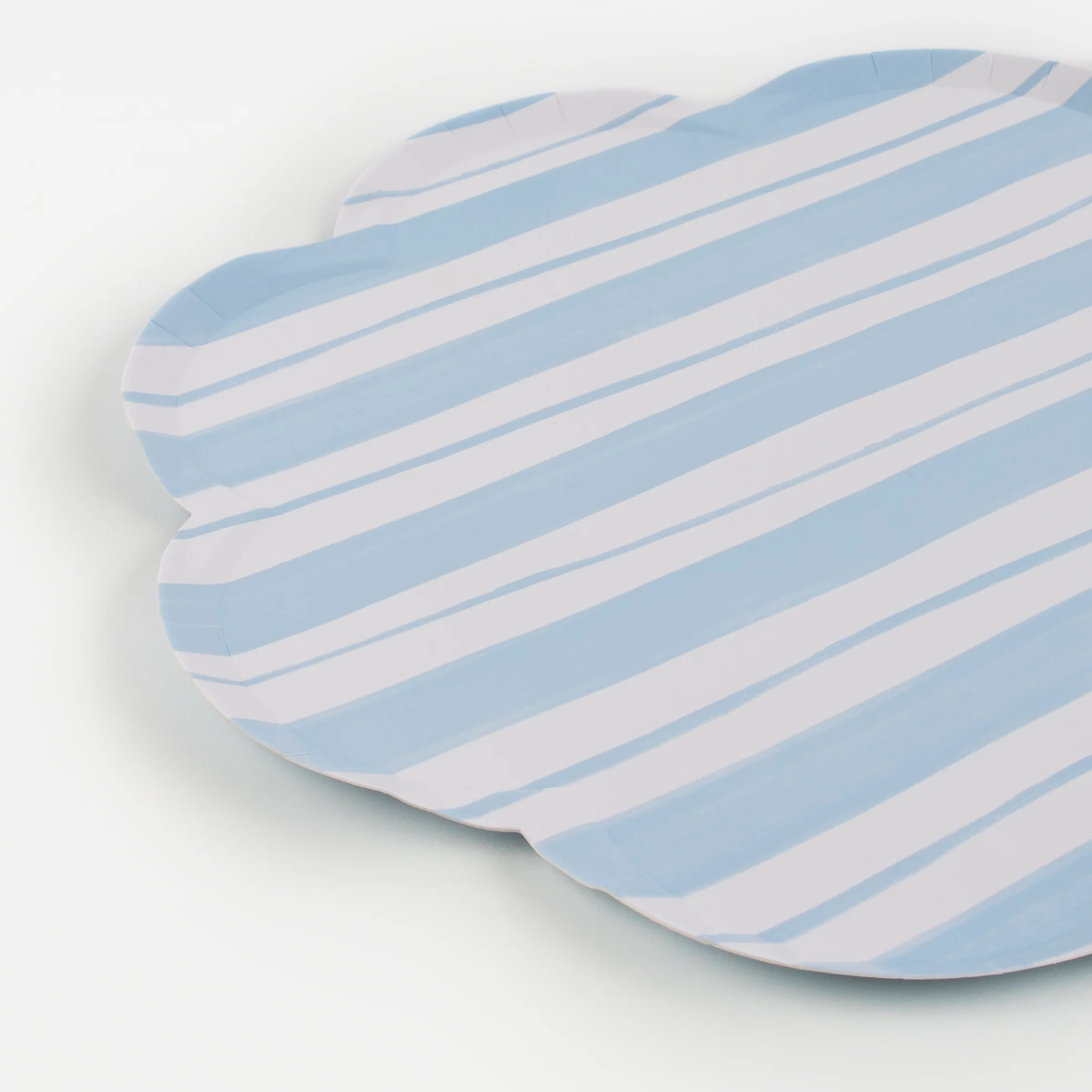 Ticking Stripe Dinner Plates (x 8) - Image 3