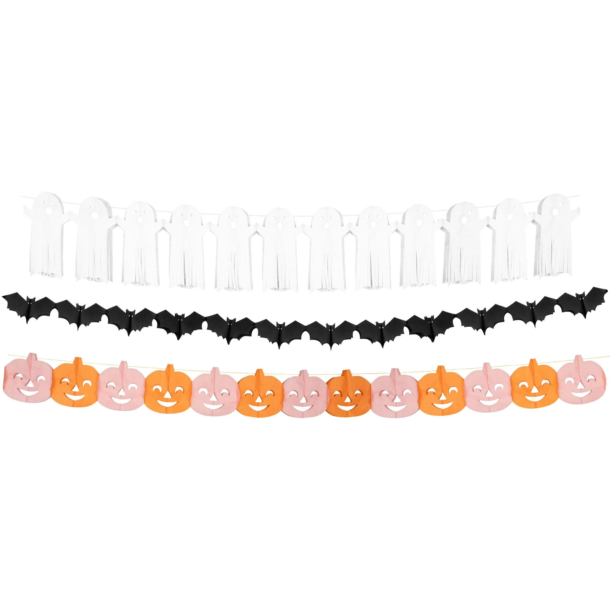 Tissue Paper Halloween Garland Set - Image 3