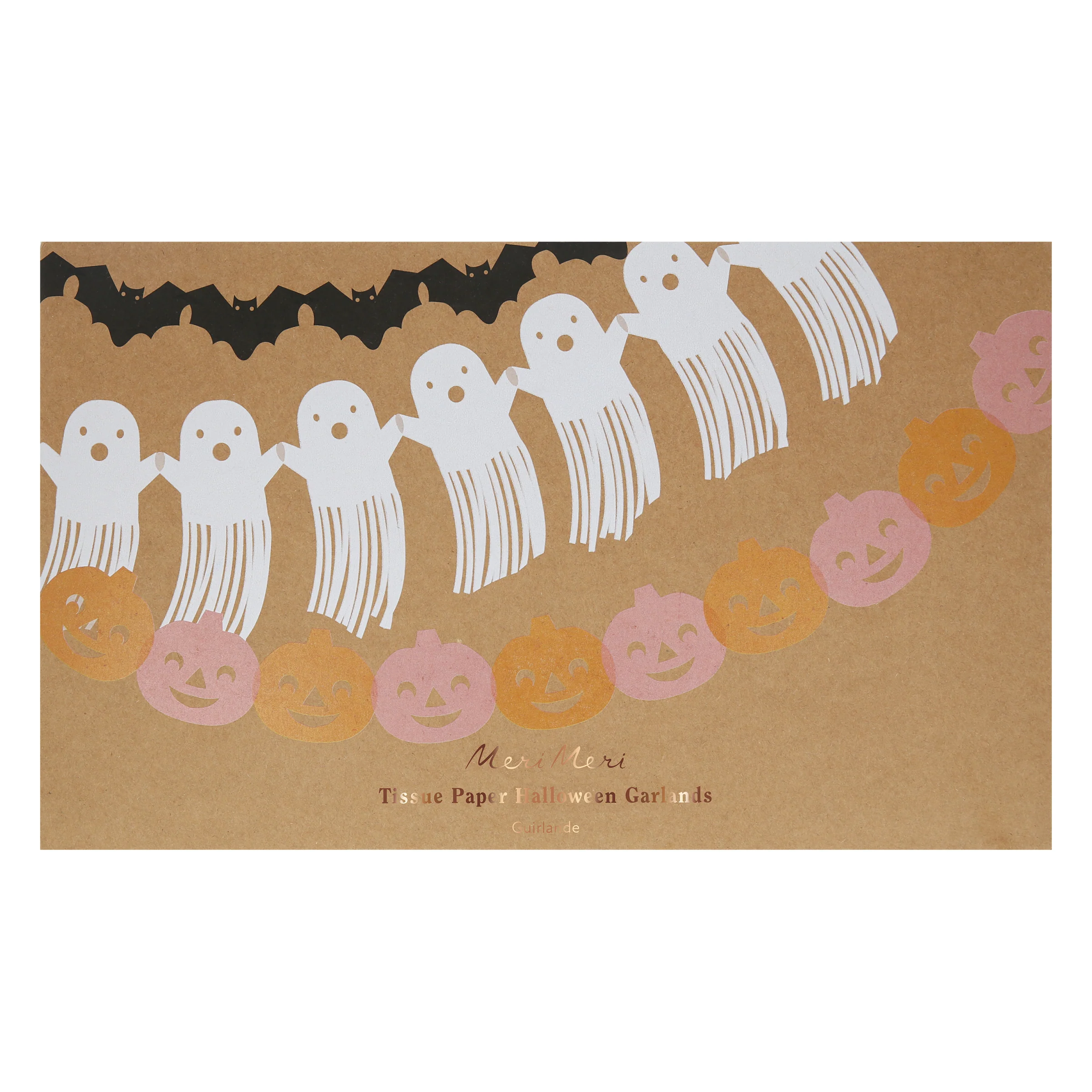 Tissue Paper Halloween Garland Set - Image 4