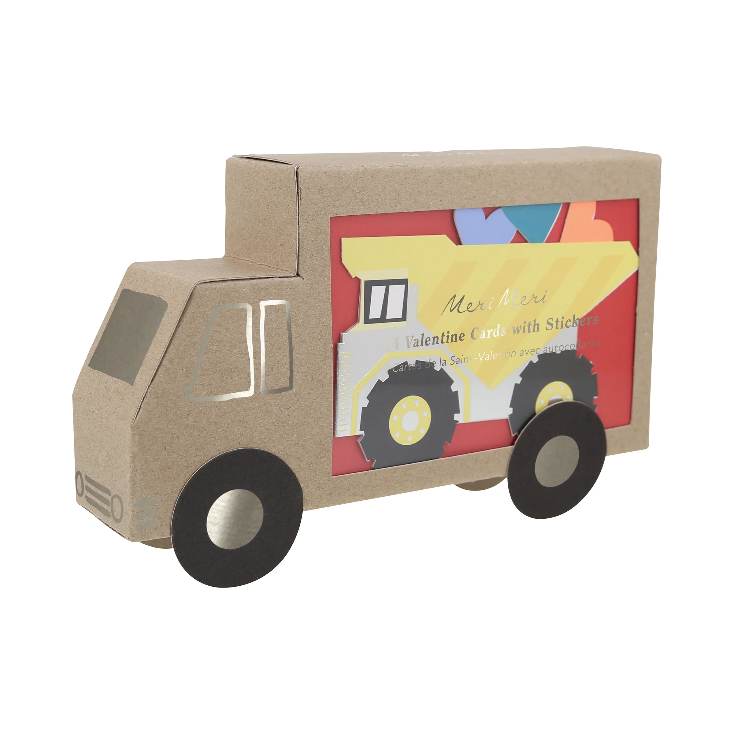Truck Kids Valentine's Cards & Stickers Set (x 24) - Image 10