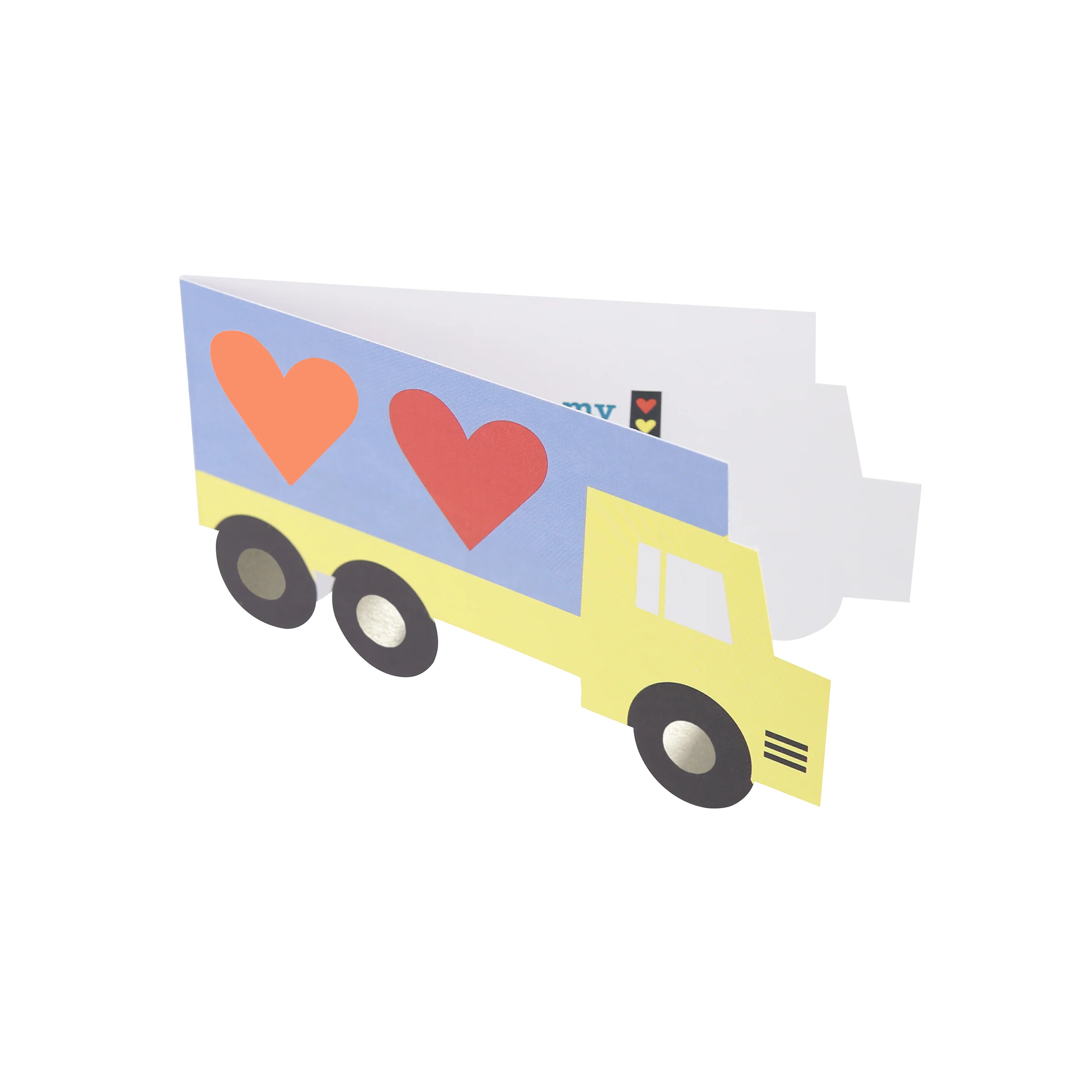 Truck Kids Valentine's Cards & Stickers Set (x 24) - Image 5