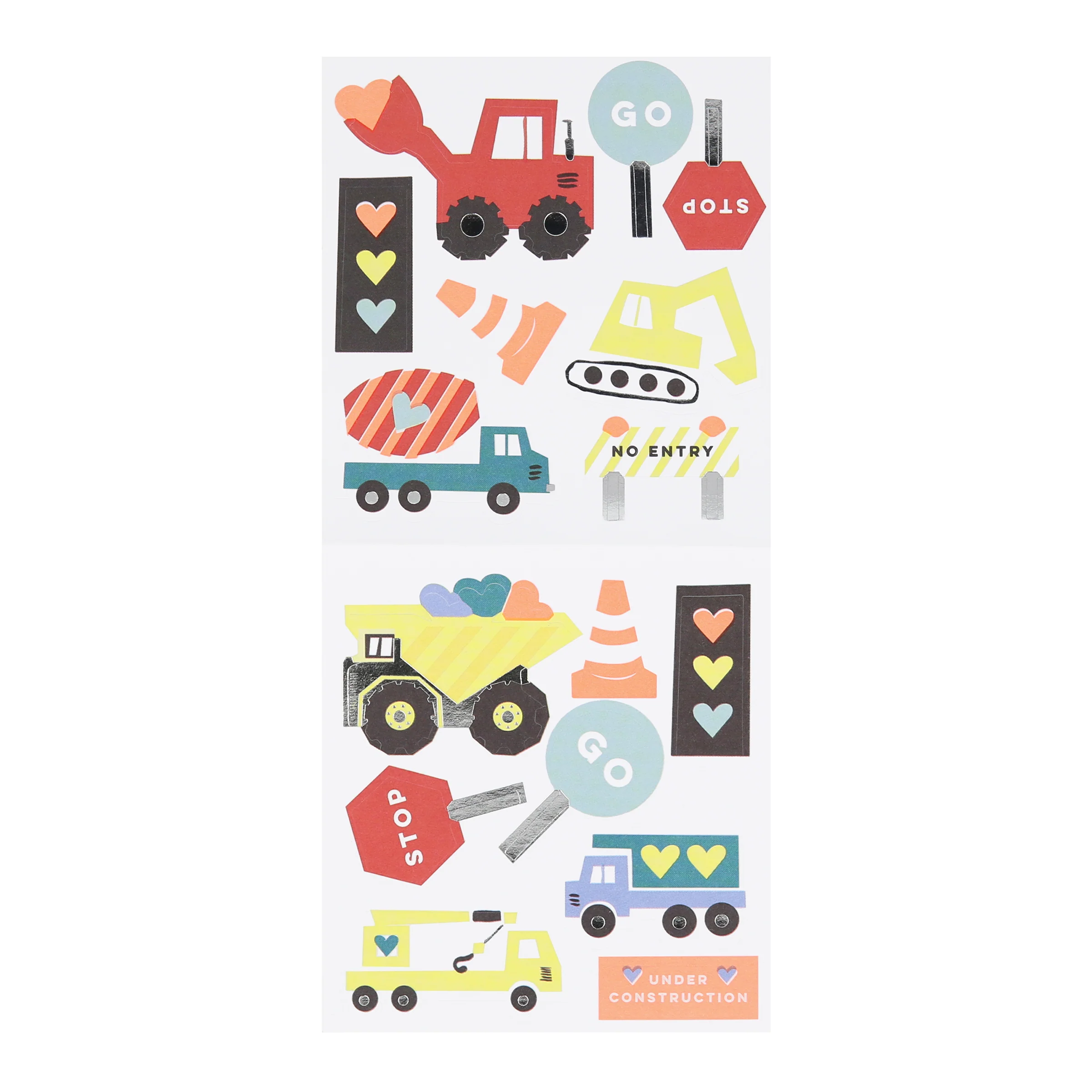 Truck Kids Valentine's Cards & Stickers Set (x 24) - Image 9