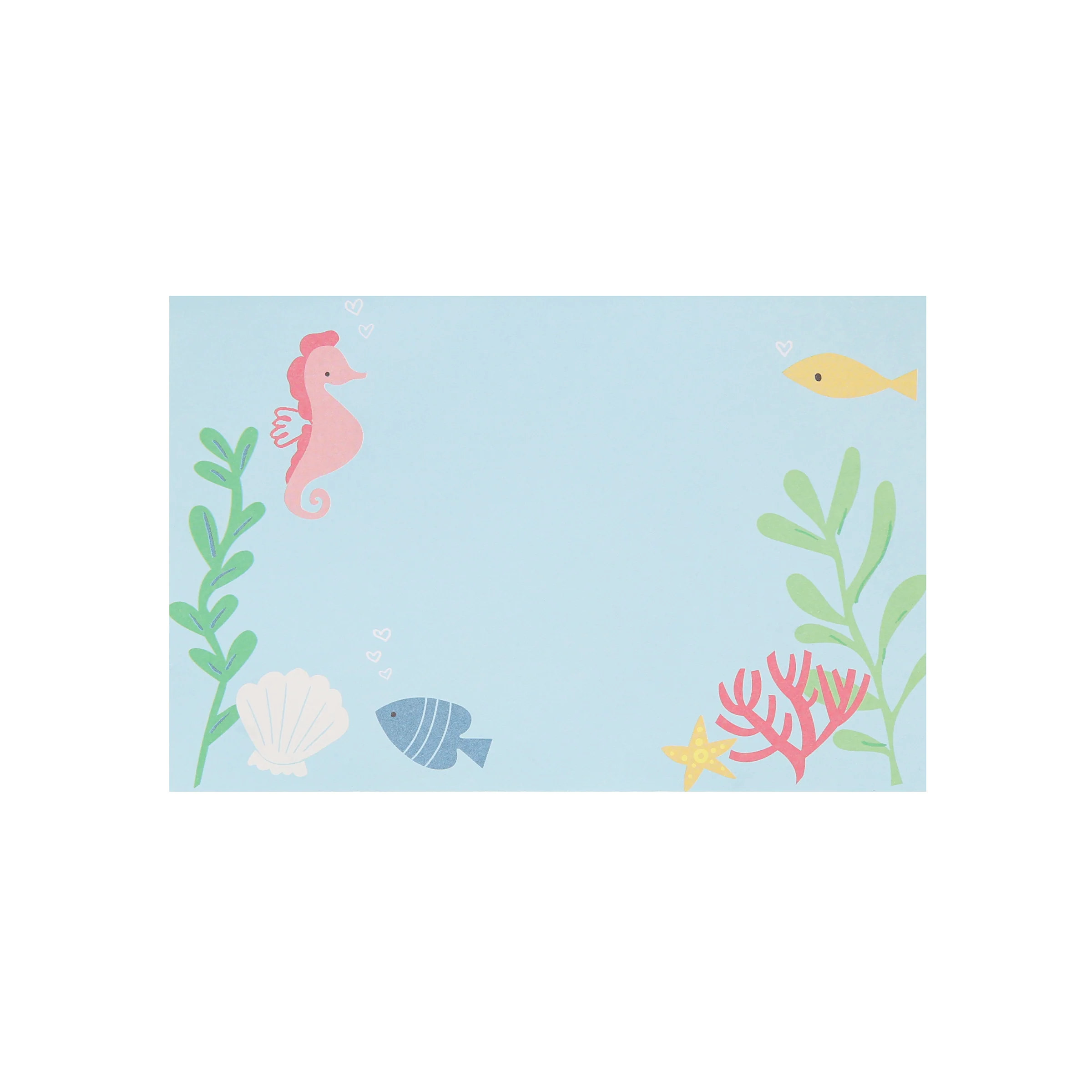 Under The Sea Kids Valentine's Cards & Erasers Set (x 12) - Image 7