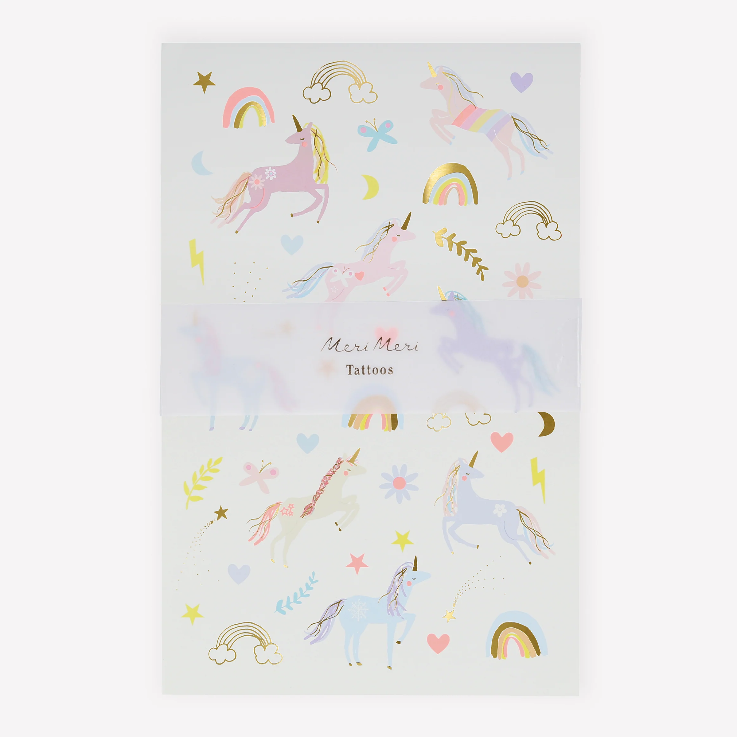 Unicorn Temporary Tattoo Sheets (x 2 sheets)