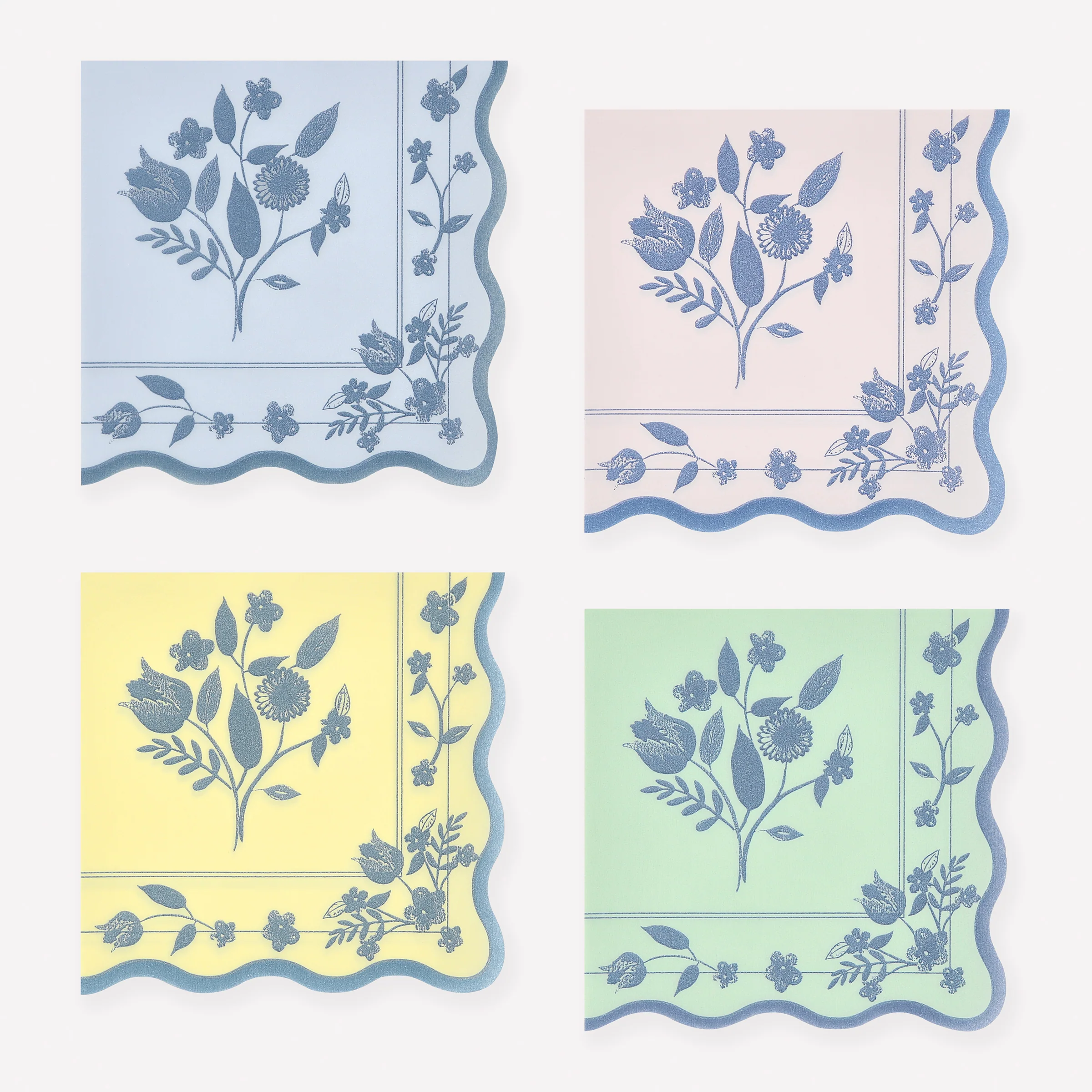 Vintage Botanical Small Napkins (x 16)