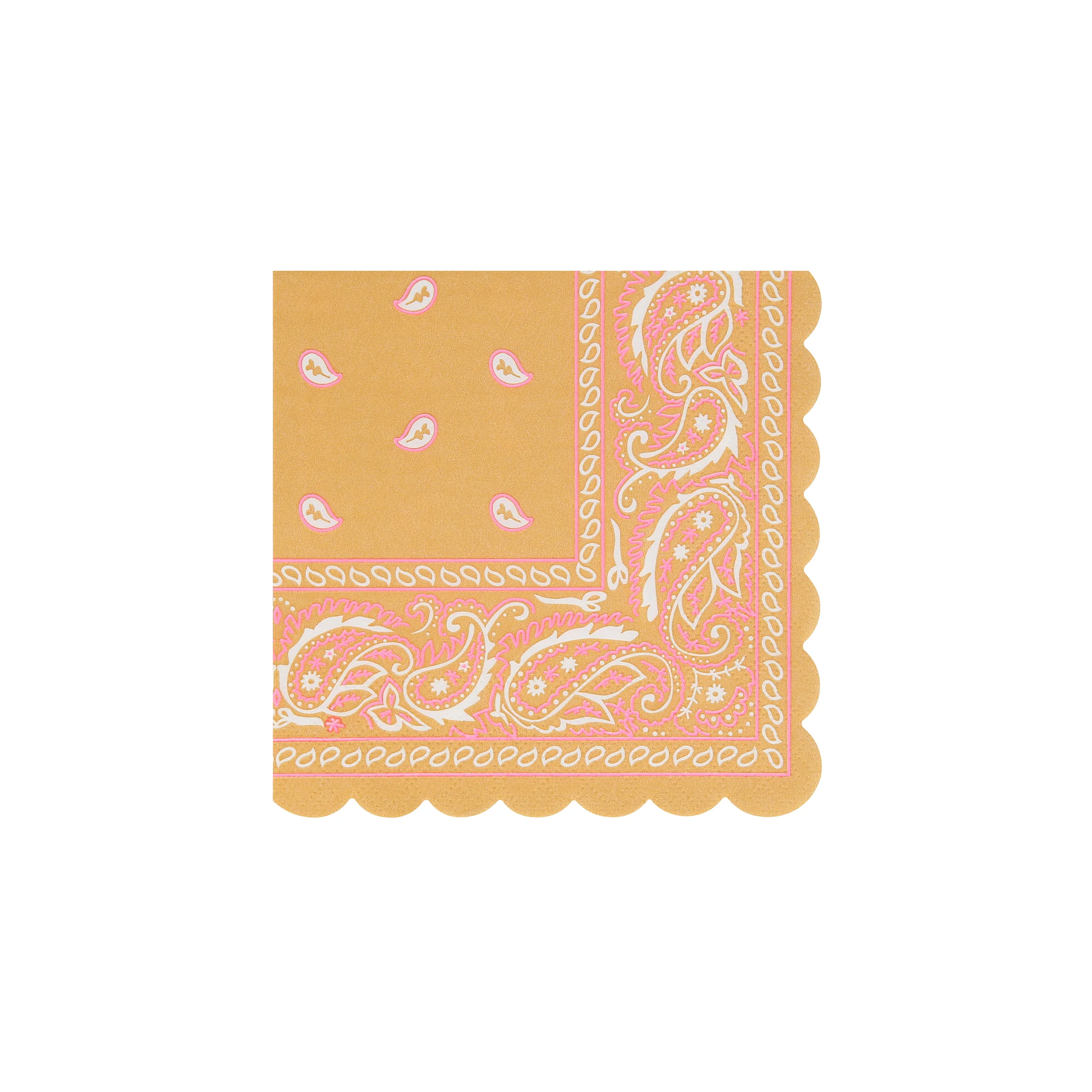 Western Bandana Small Napkins (x 16) - Image 4