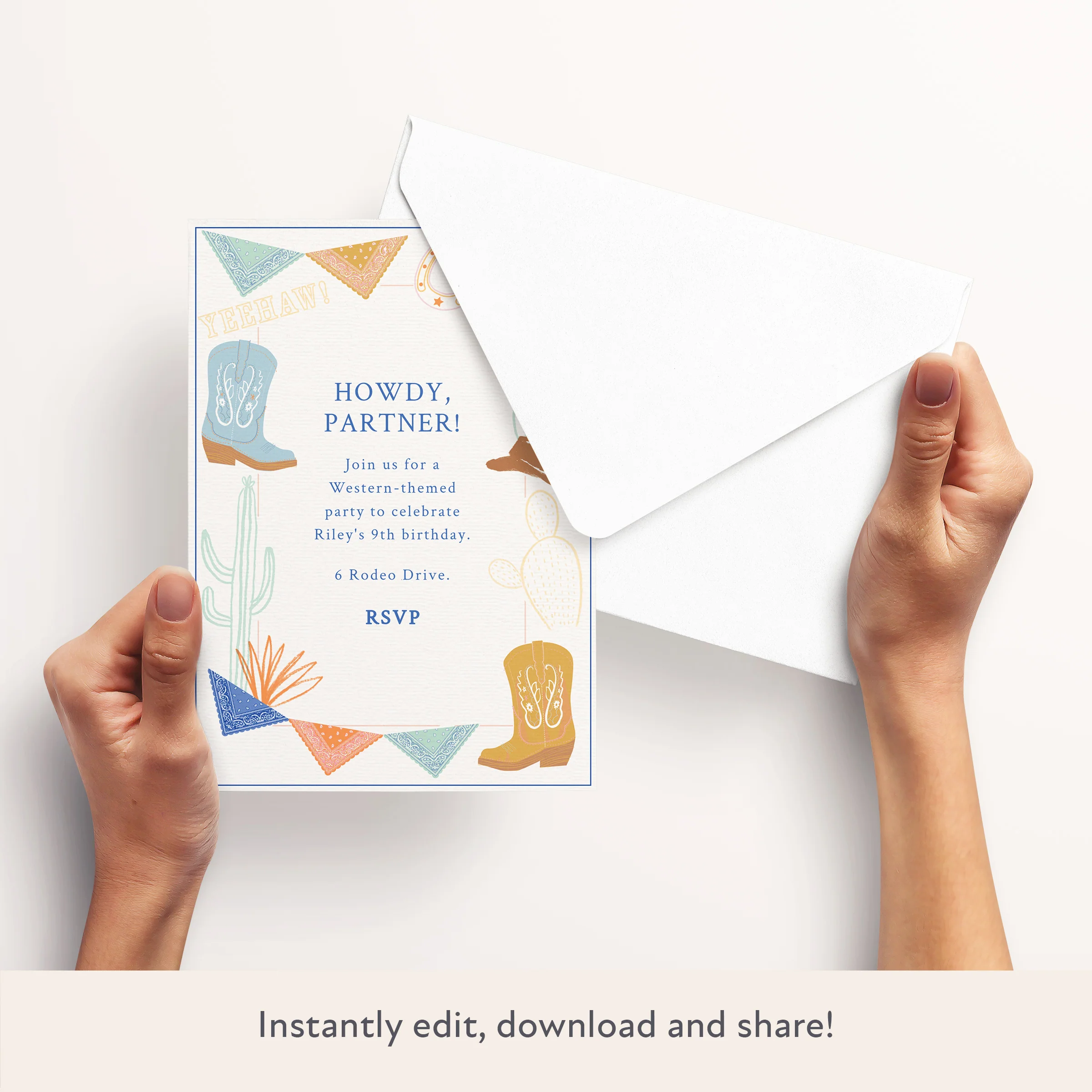 Western Download & Print Invitation - Image 3